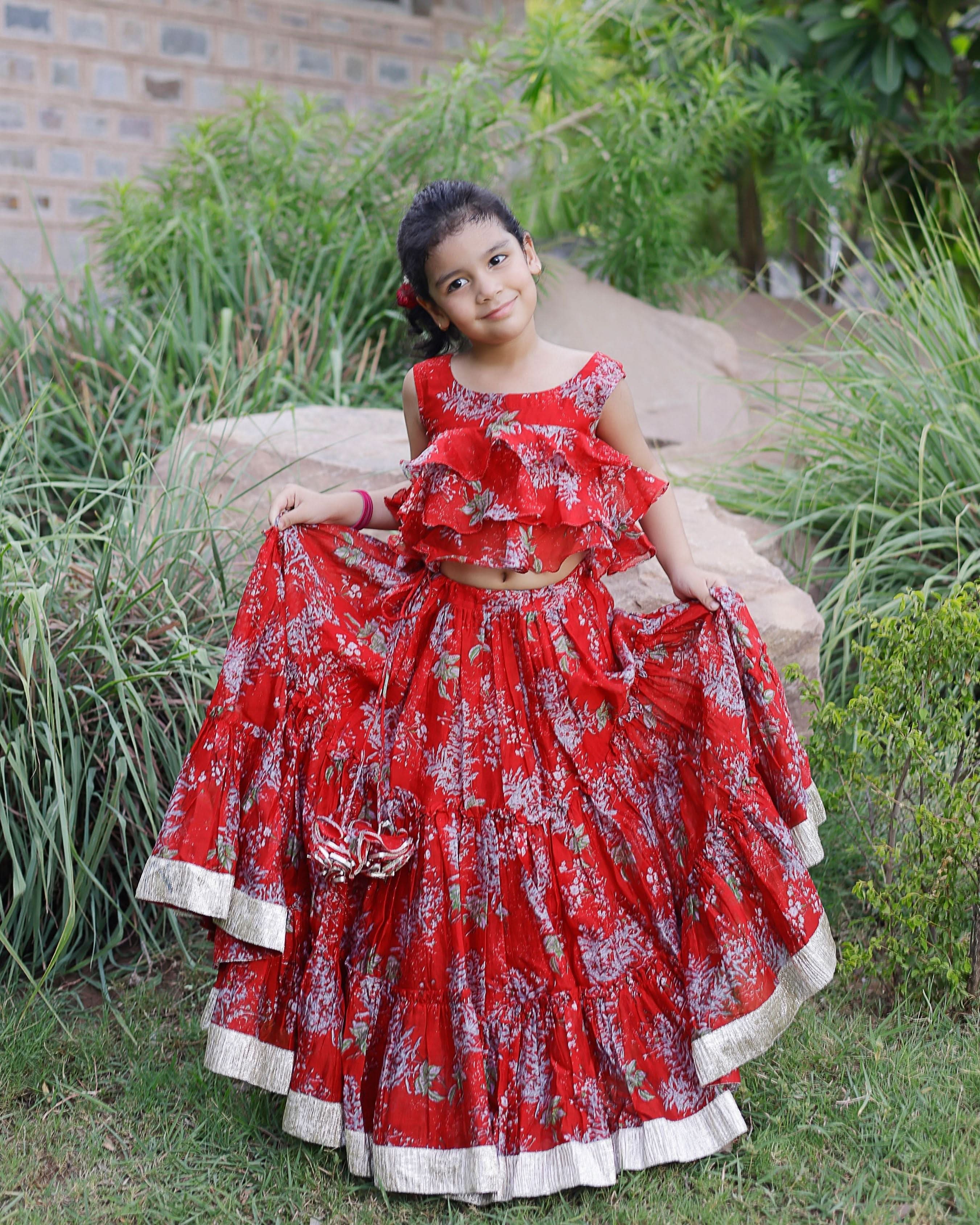Rosemary Chanderi Lehenga set - Image 4