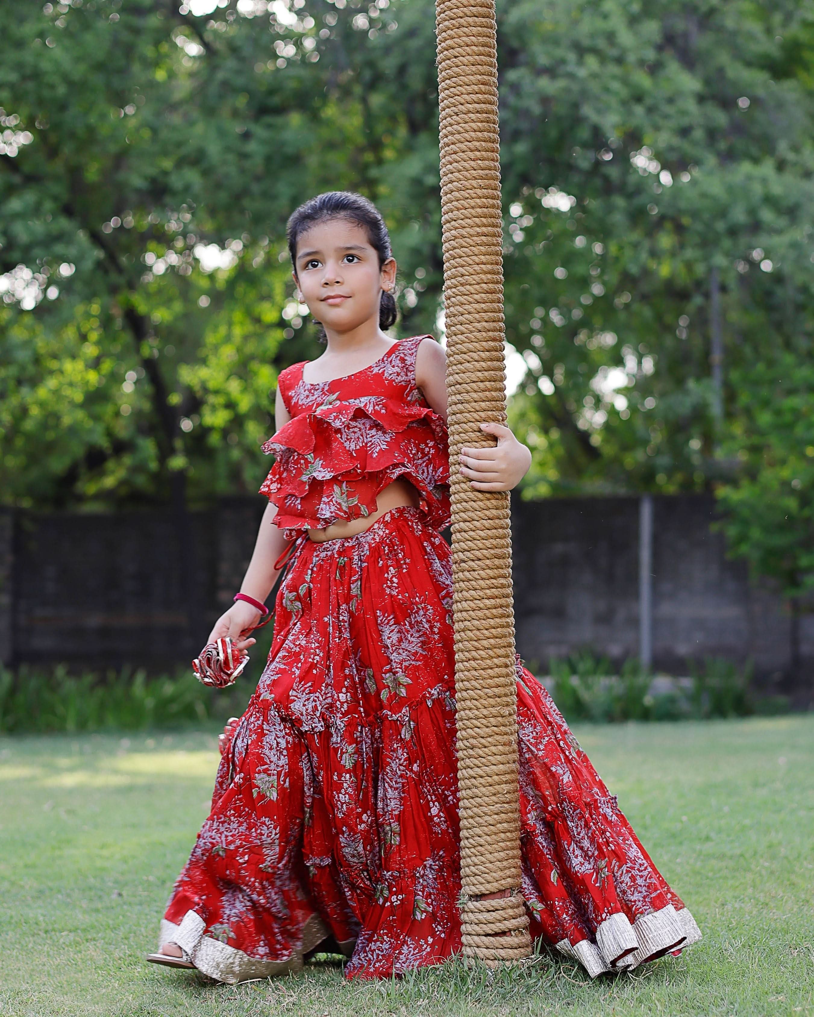 Rosemary Chanderi Lehenga set - Image 7