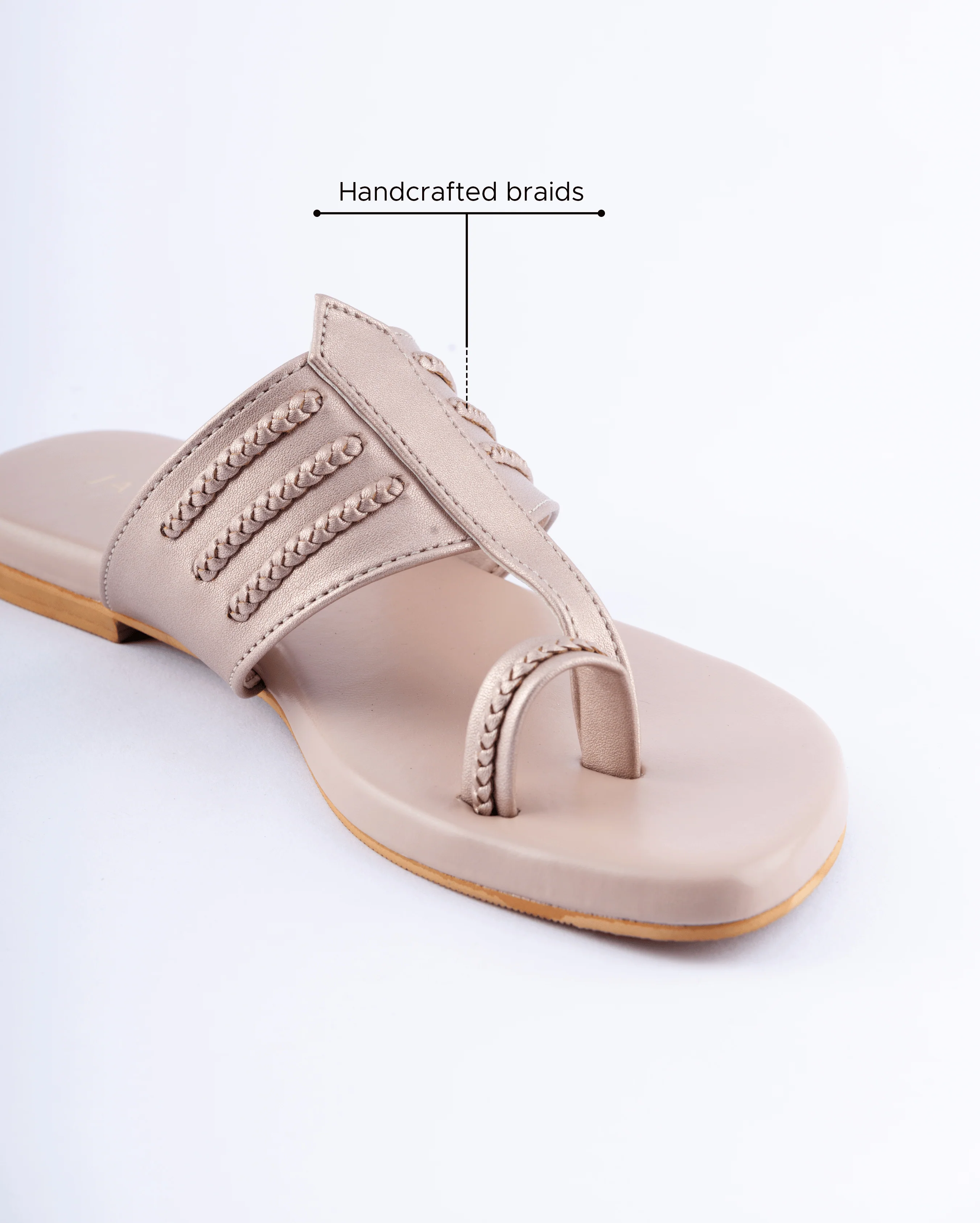 Rosy Pink Kolha Flats - Image 5