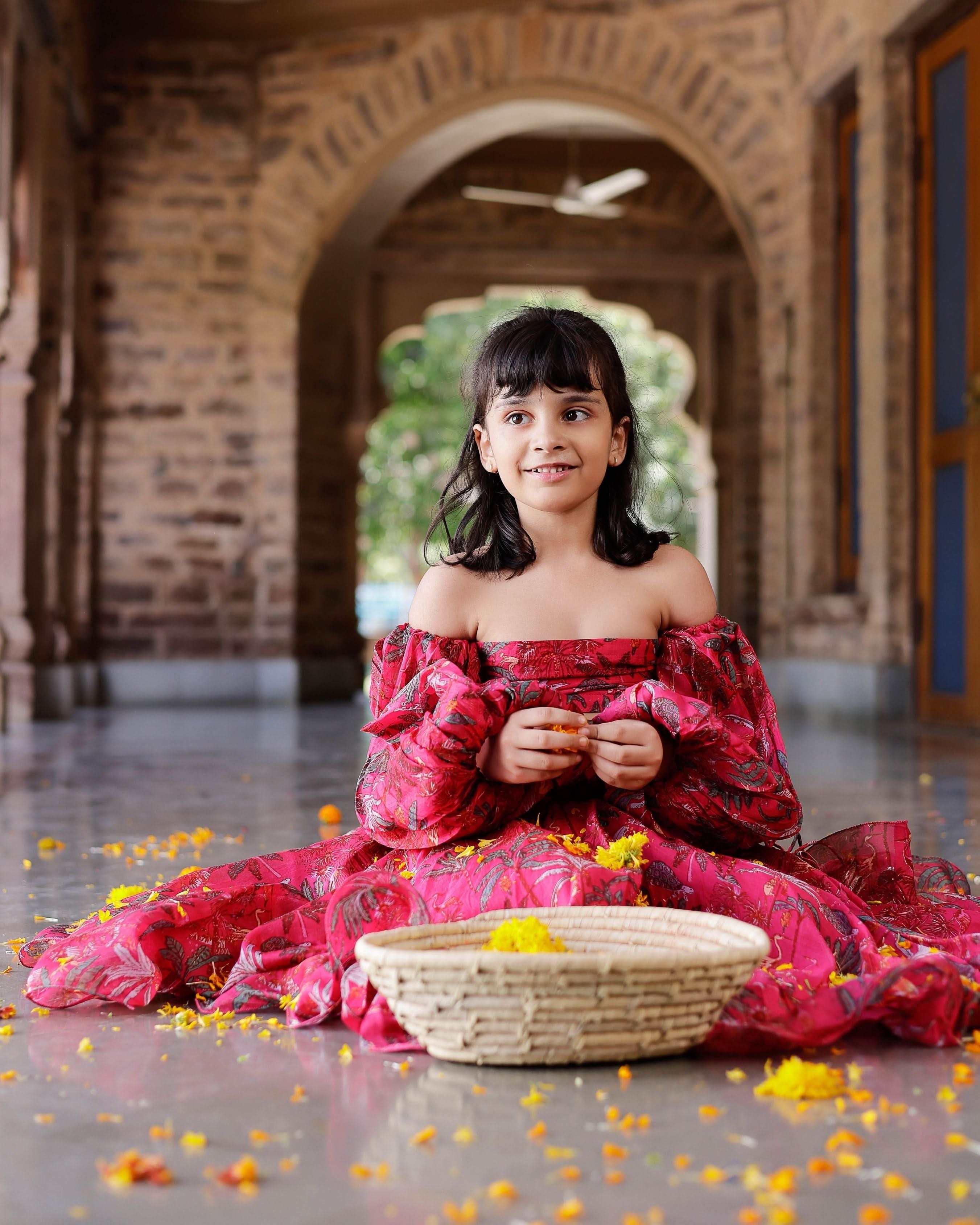 Ruby Chanderi Lehenga set - Image 6