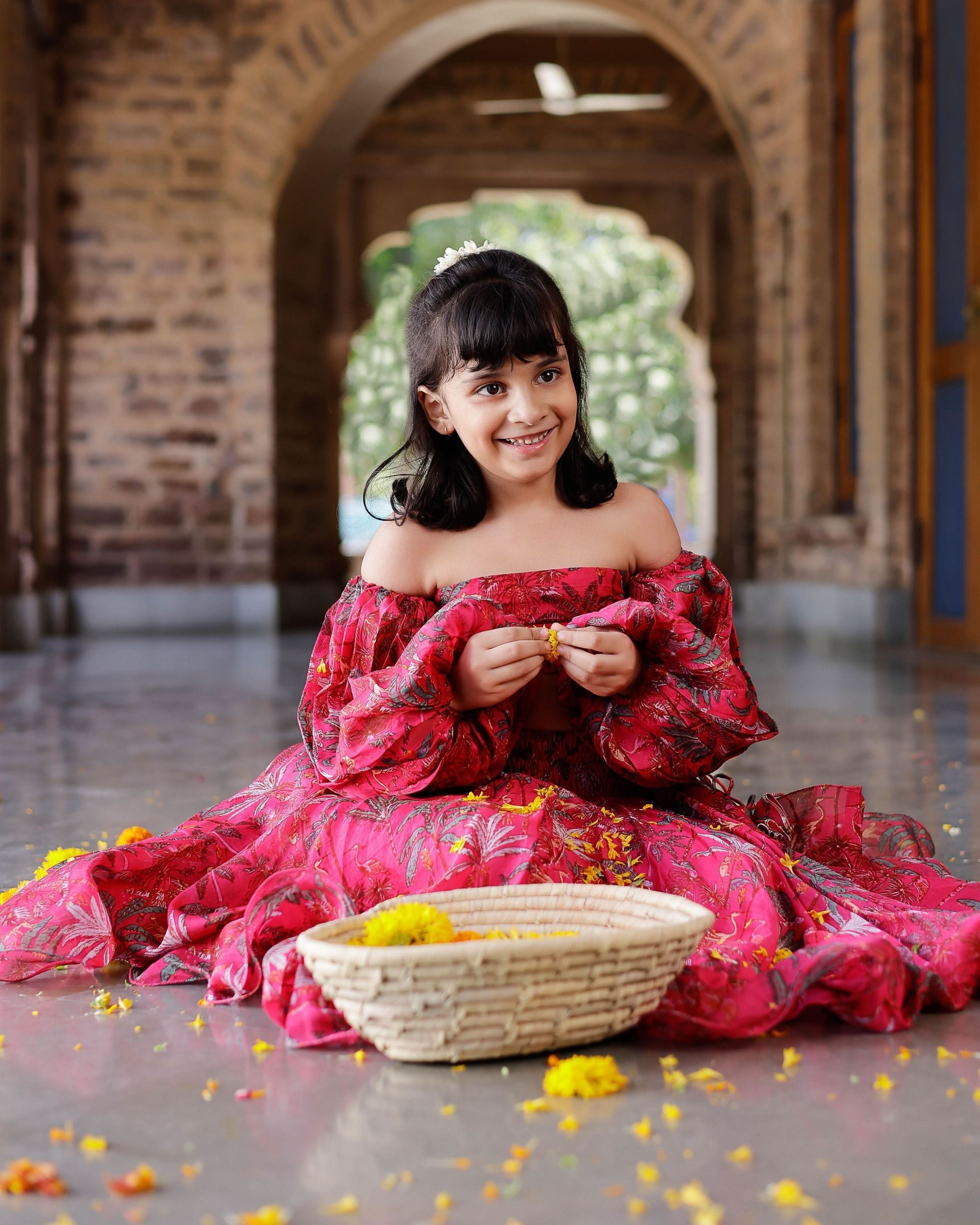 Ruby Chanderi Lehenga set - Image 8