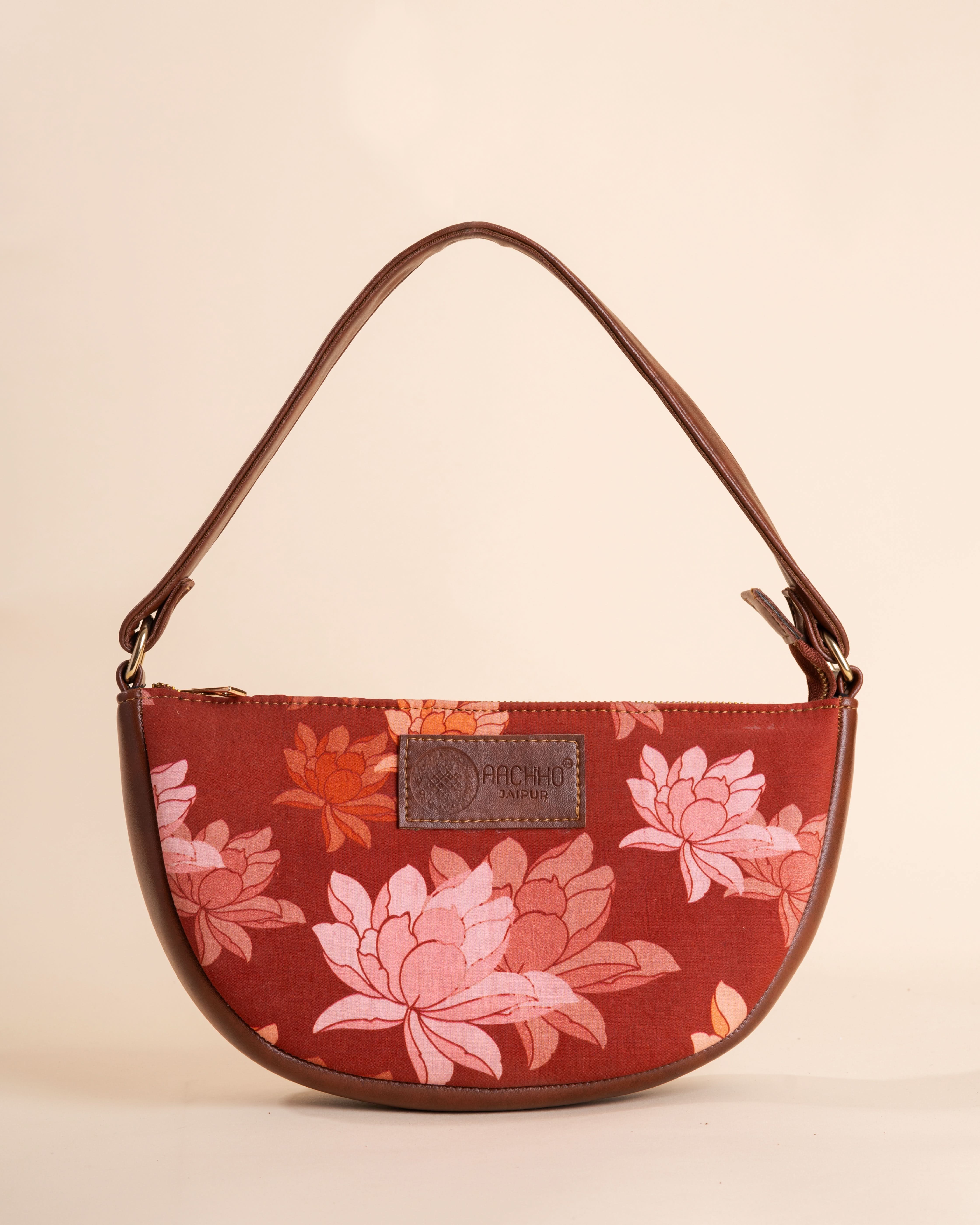 Rustic Blossom Maroon Fanny Bag - Image 4