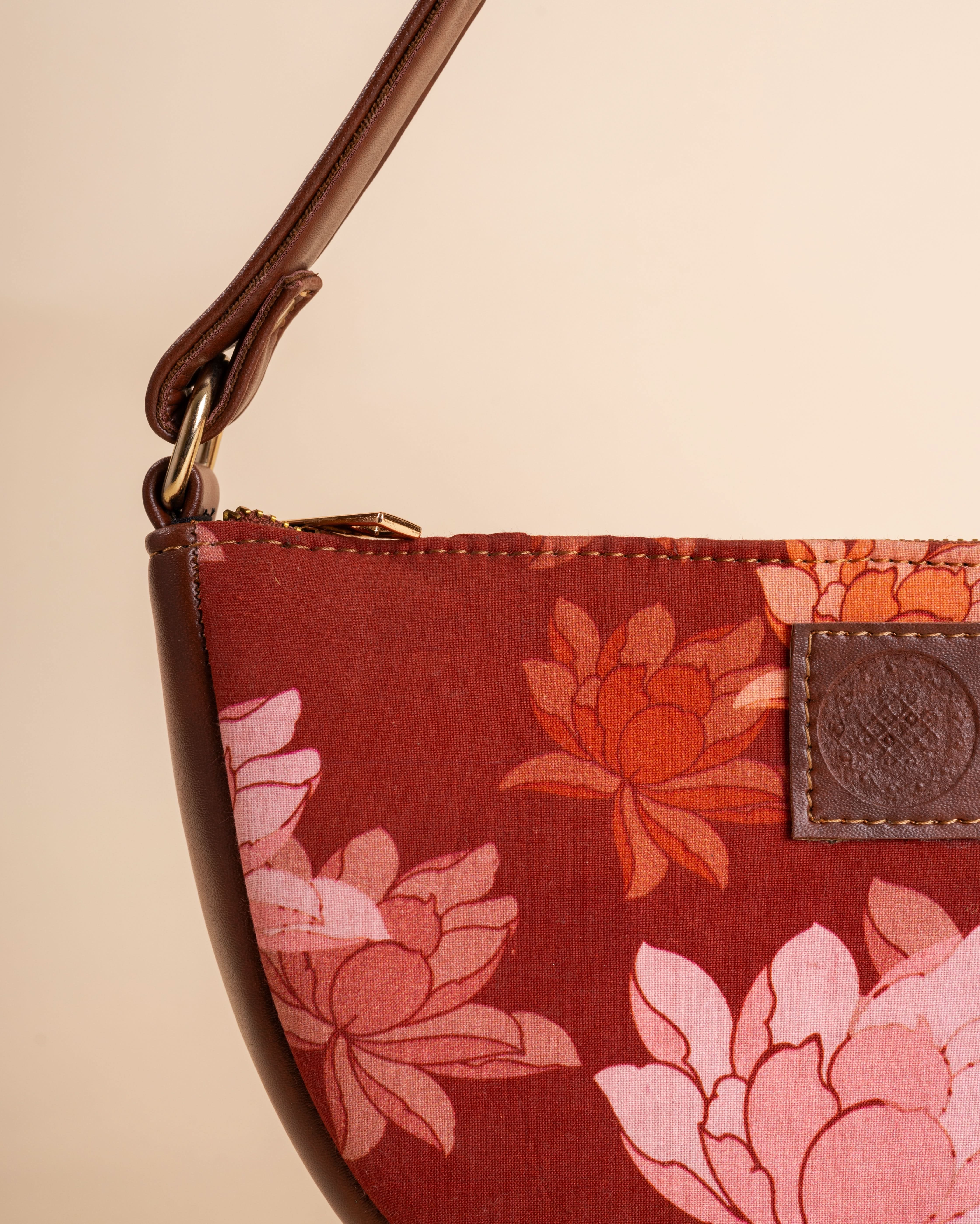 Rustic Blossom Maroon Fanny Bag - Image 7