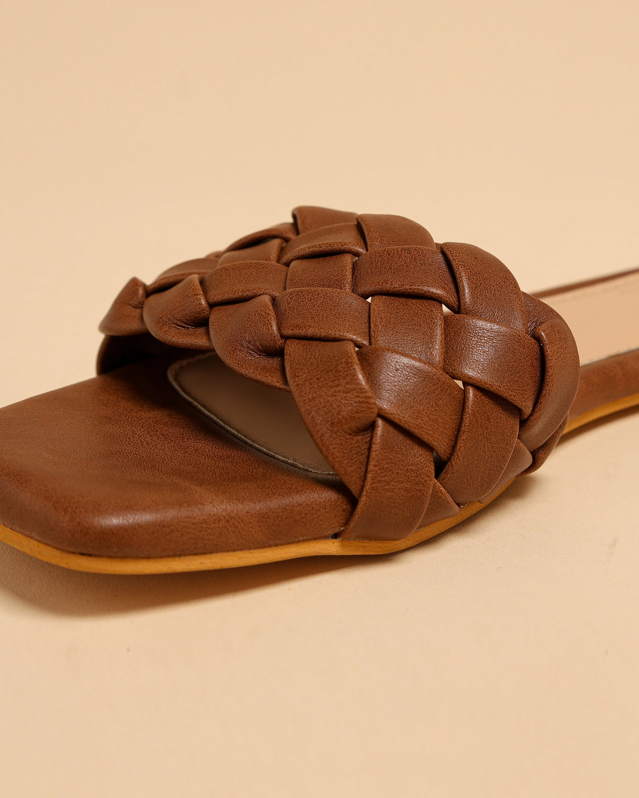 Sand Shell Braided Slides - Image 5