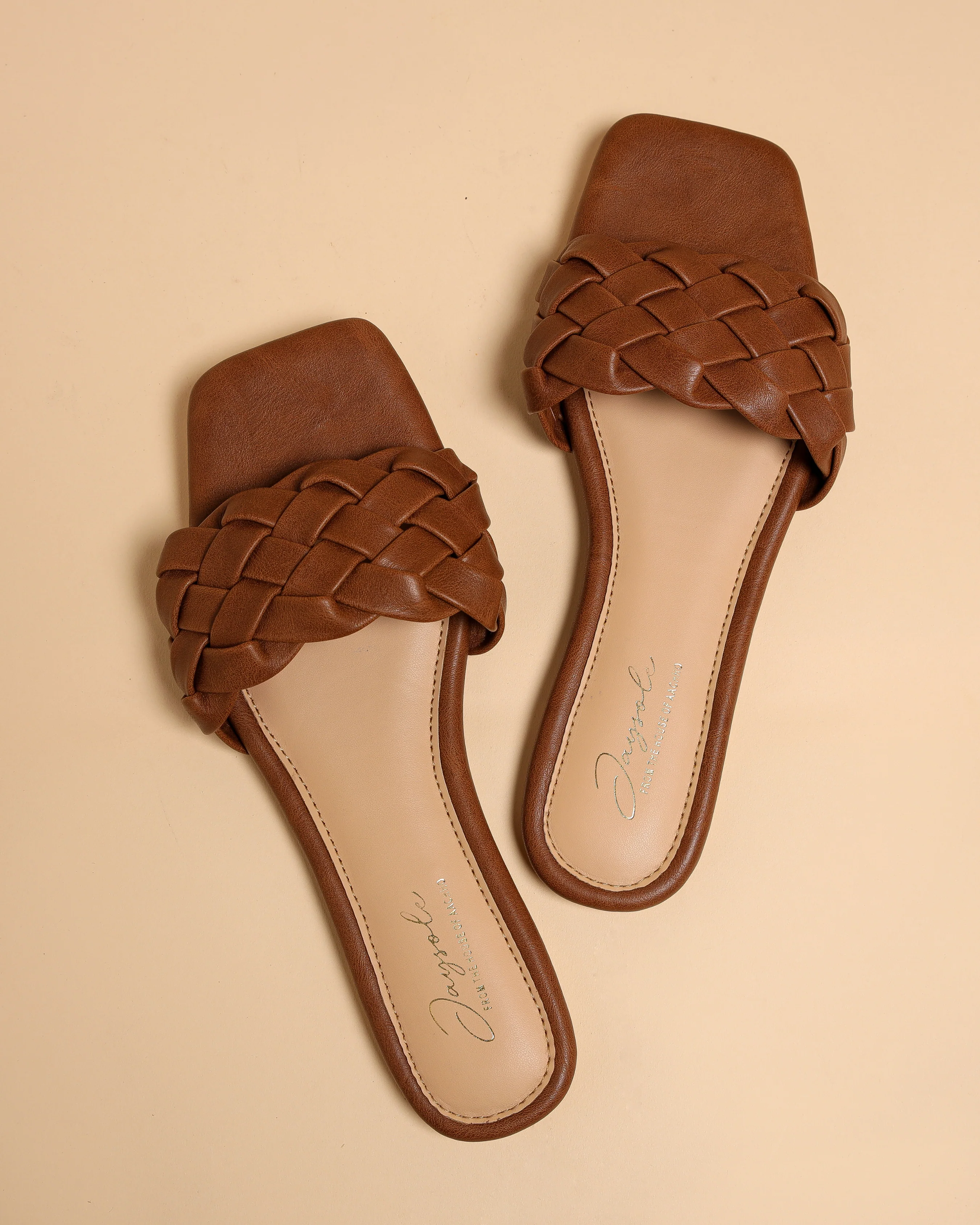 Sand Shell Braided Slides - Image 6