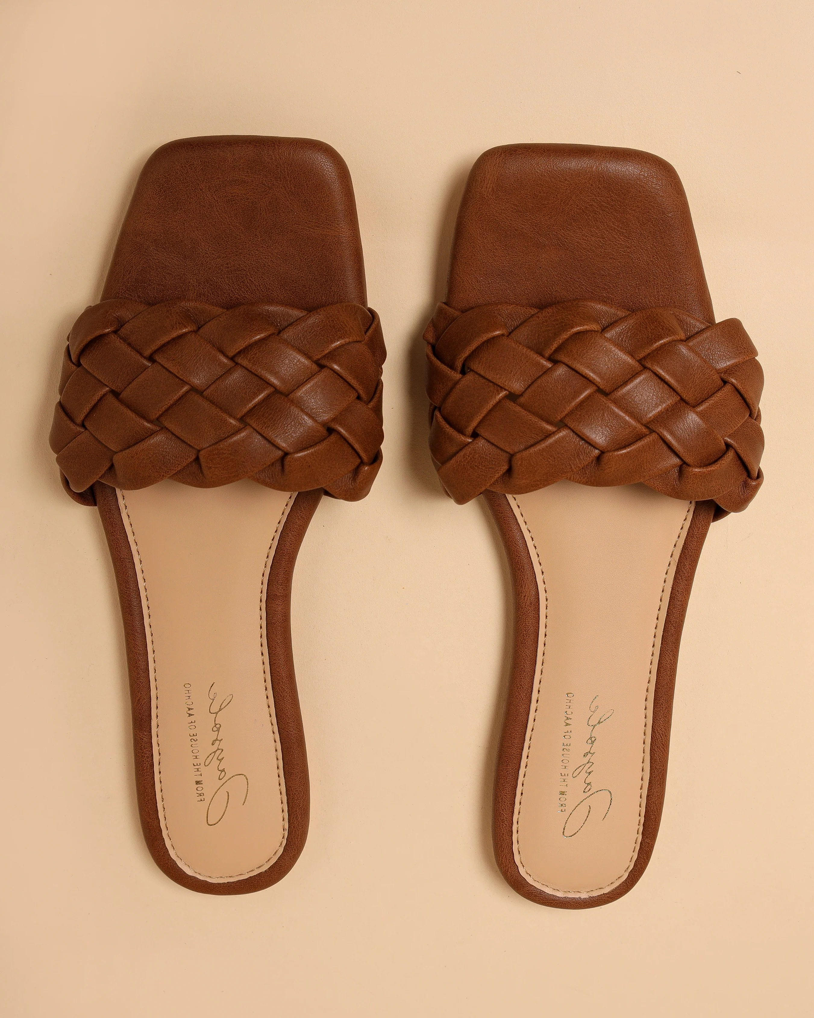 Sand Shell Braided Slides - Image 7