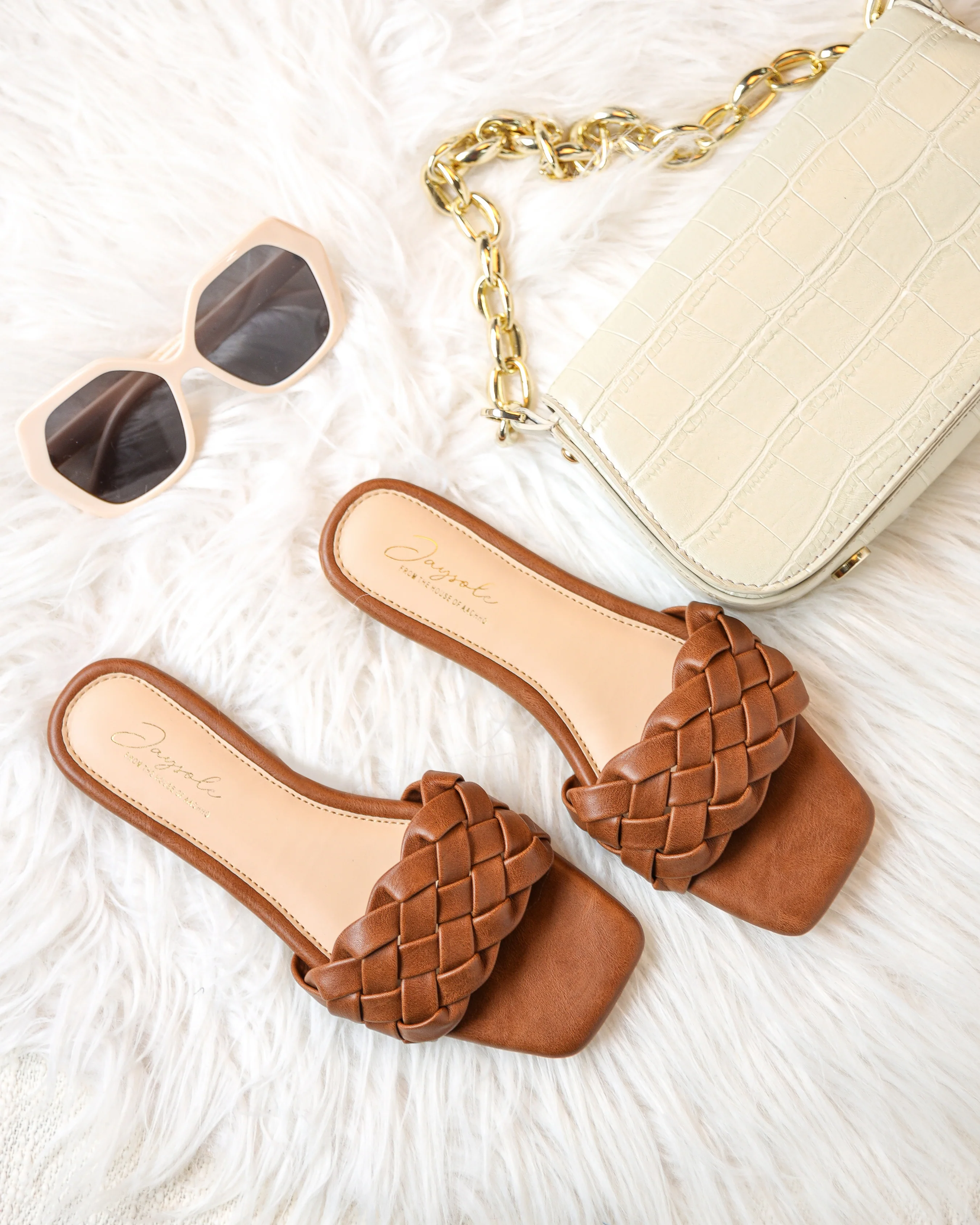 Sand Shell Braided Slides - Image 8