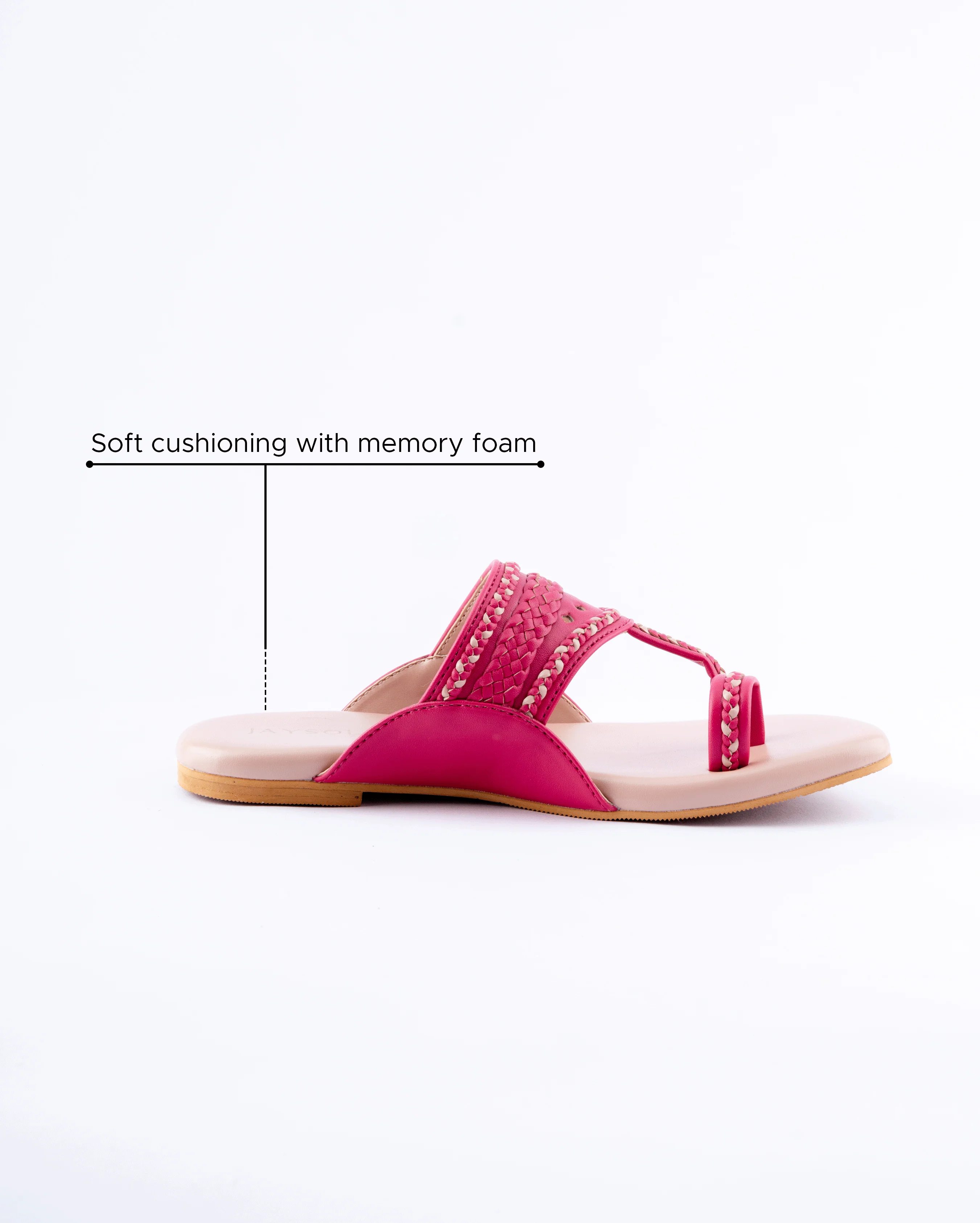 Sienna Pink Kolha Flats - Image 4