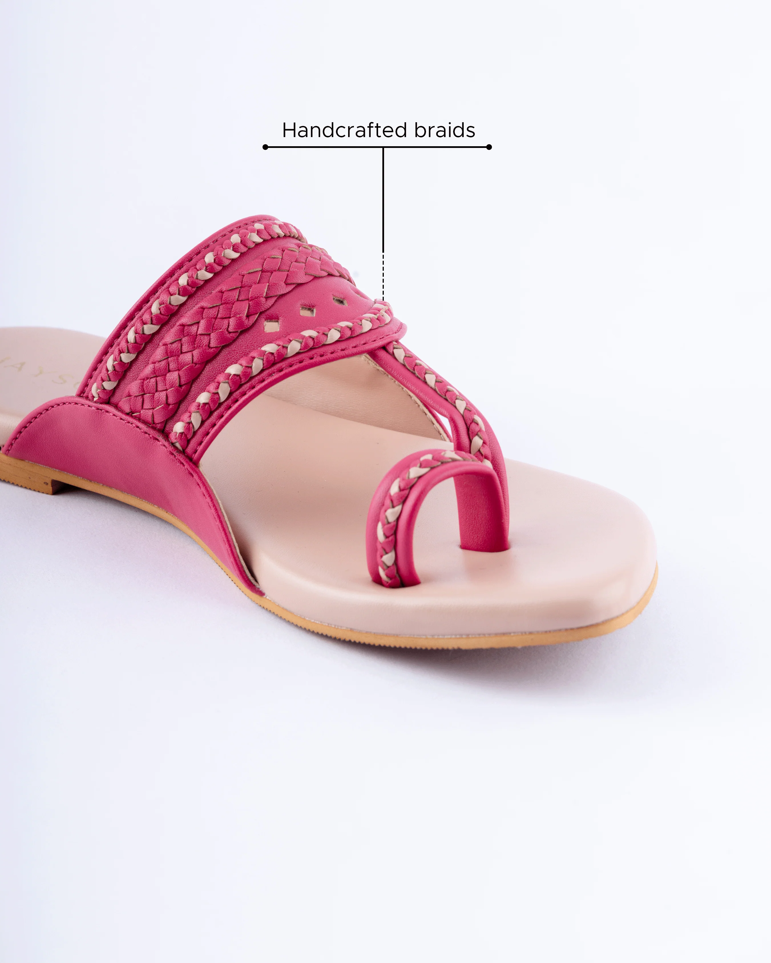 Sienna Pink Kolha Flats - Image 5
