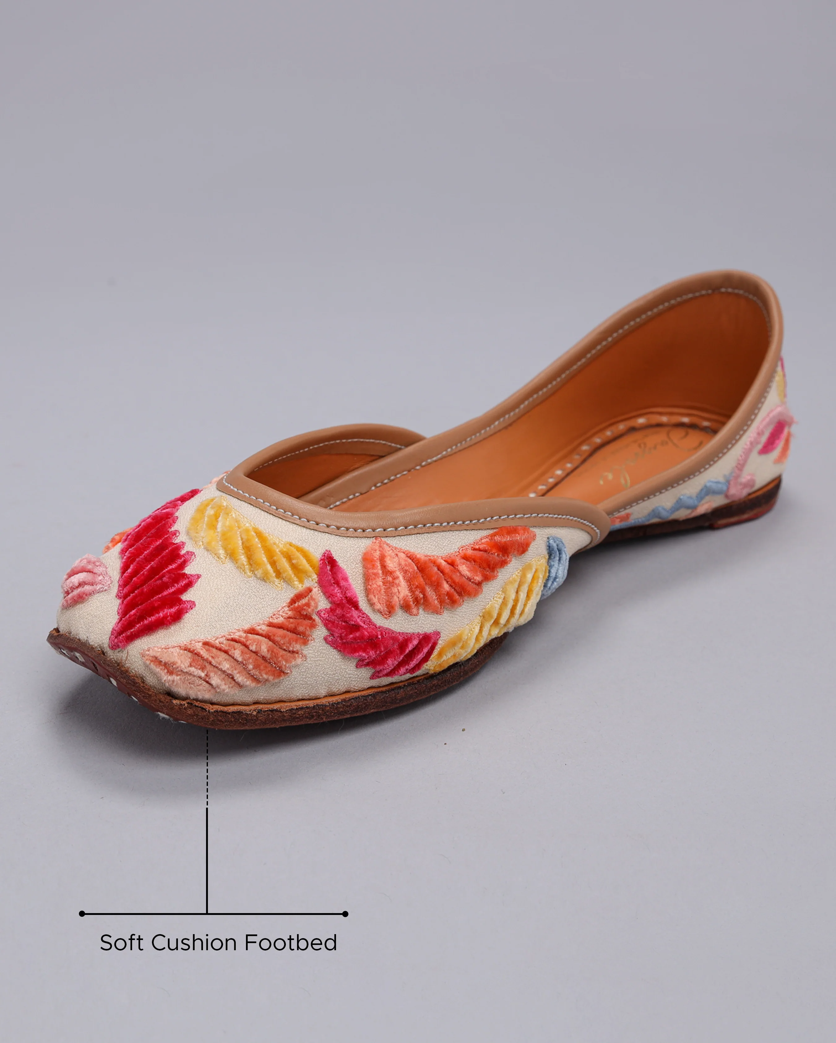 Silky Milky Handcrafted Jutti - Image 4