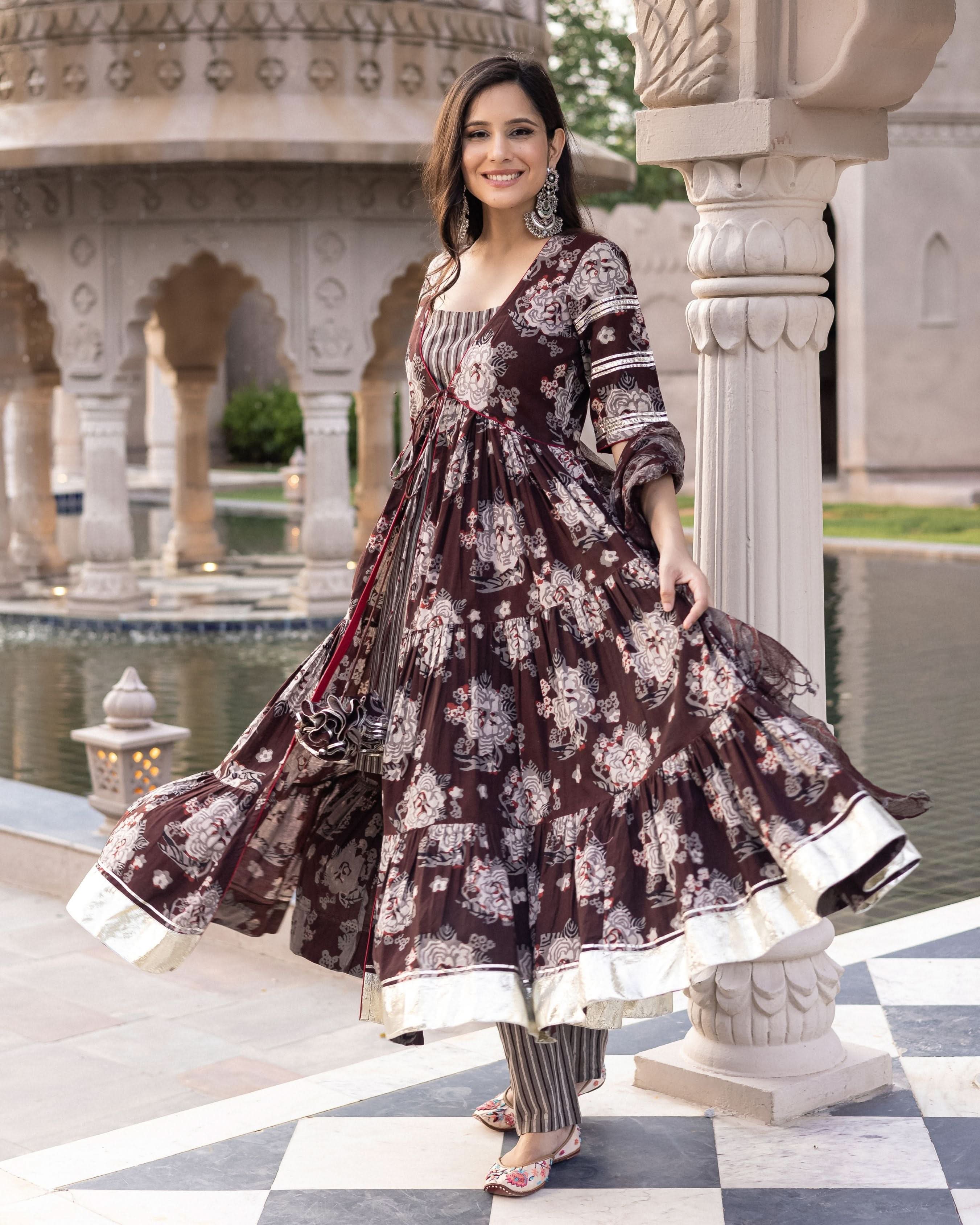 Sitla Handblock Gotapatti Suit Set - Image 2