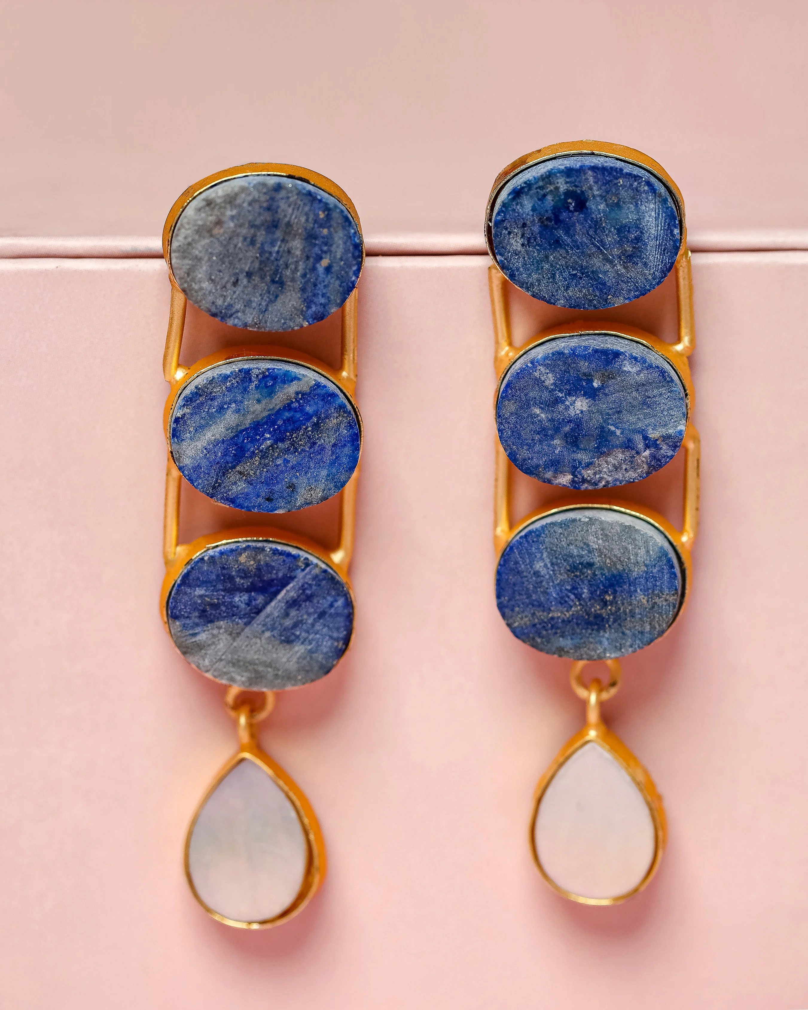 Sky High Handcrafted Brass Earrings - Image 3