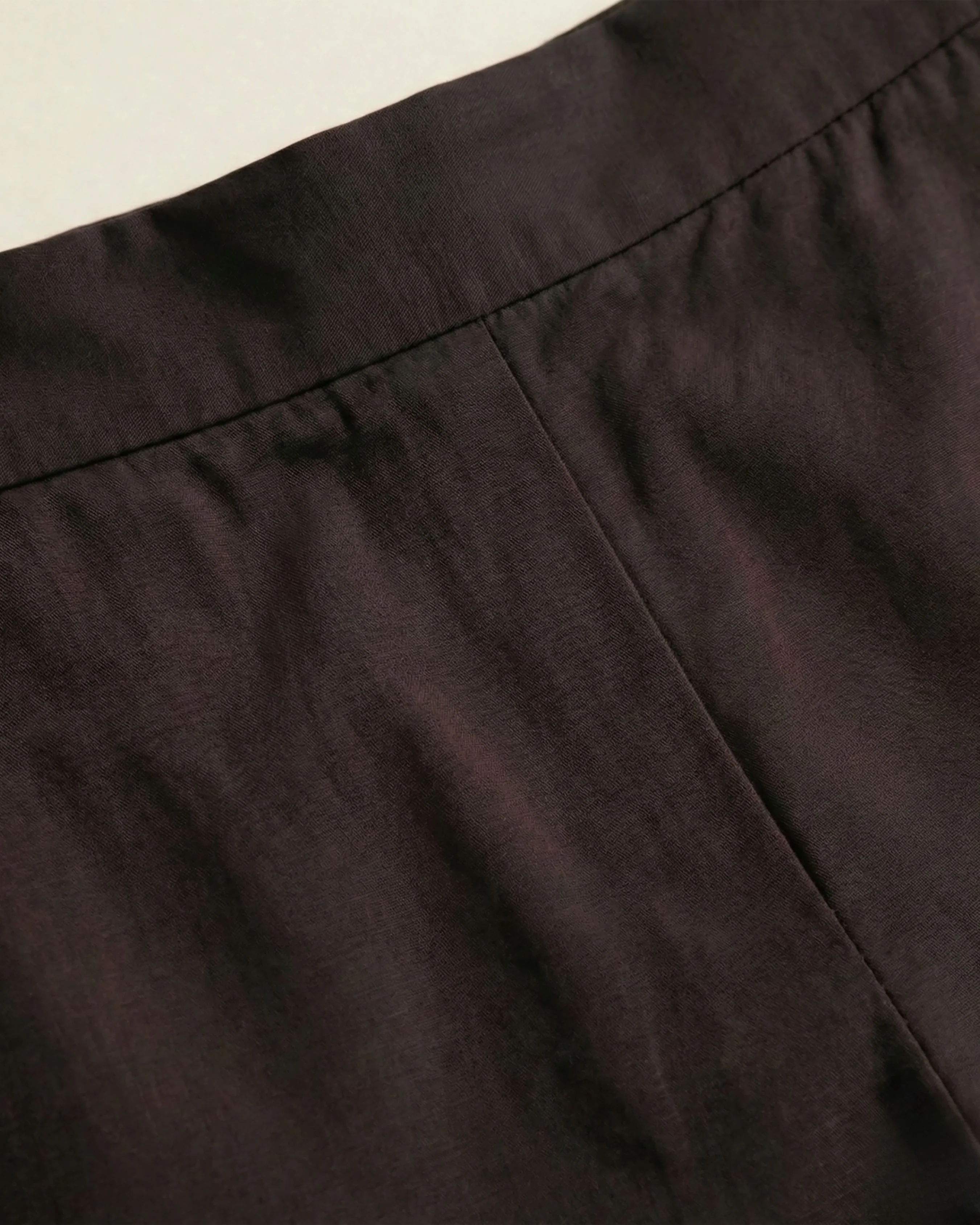 Soni Black Cotton Straight Pants - Image 2