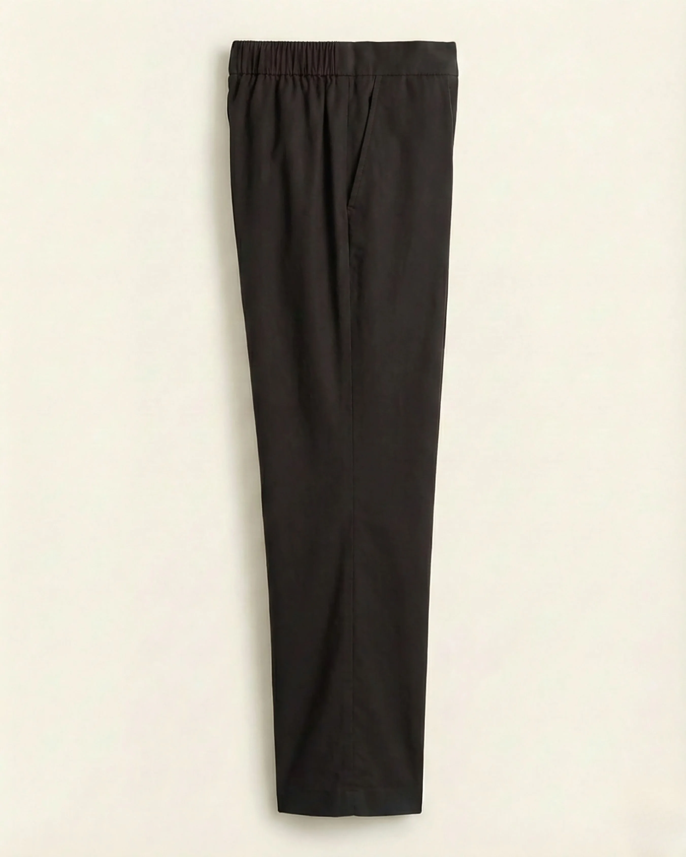 Soni Black Cotton Straight Pants - Image 5