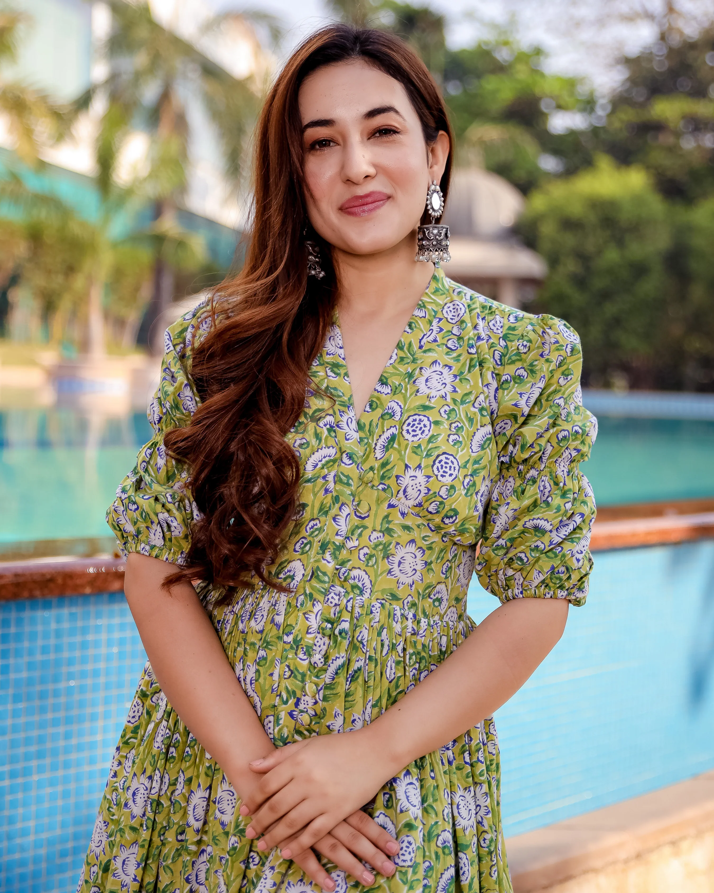 Spring Green Cotton Dress - Image 5