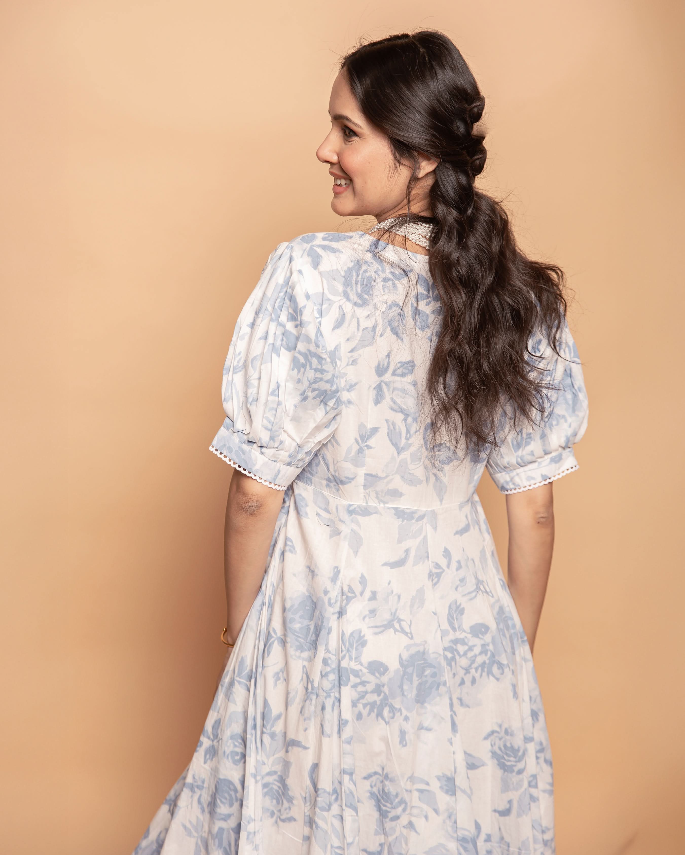 Sugar Plum White Cotton Printed Dress - Image 9