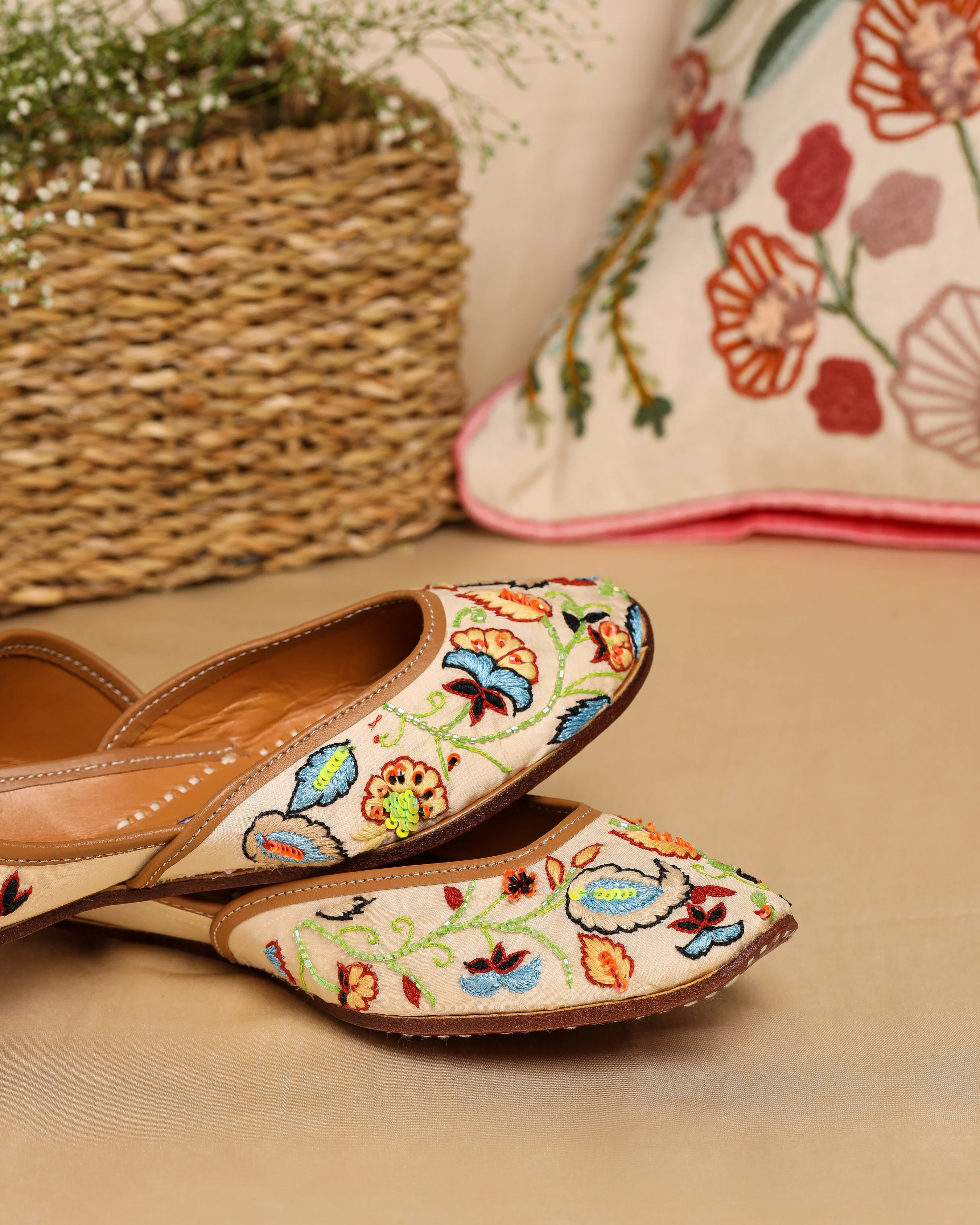 Summer Melon Handcrafted Jutti - Image 9
