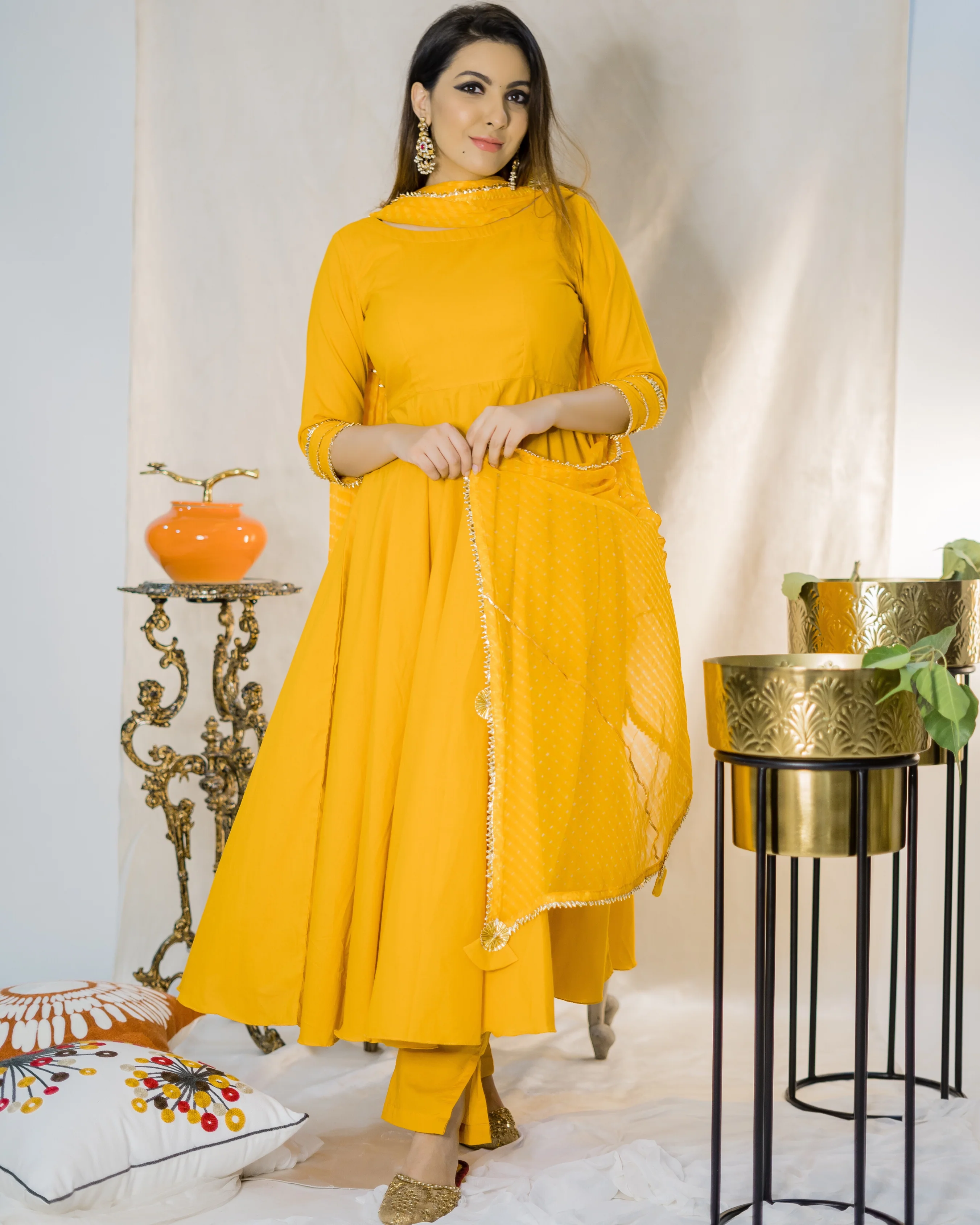 Tangelo Leheriya Suit Set - Image 2