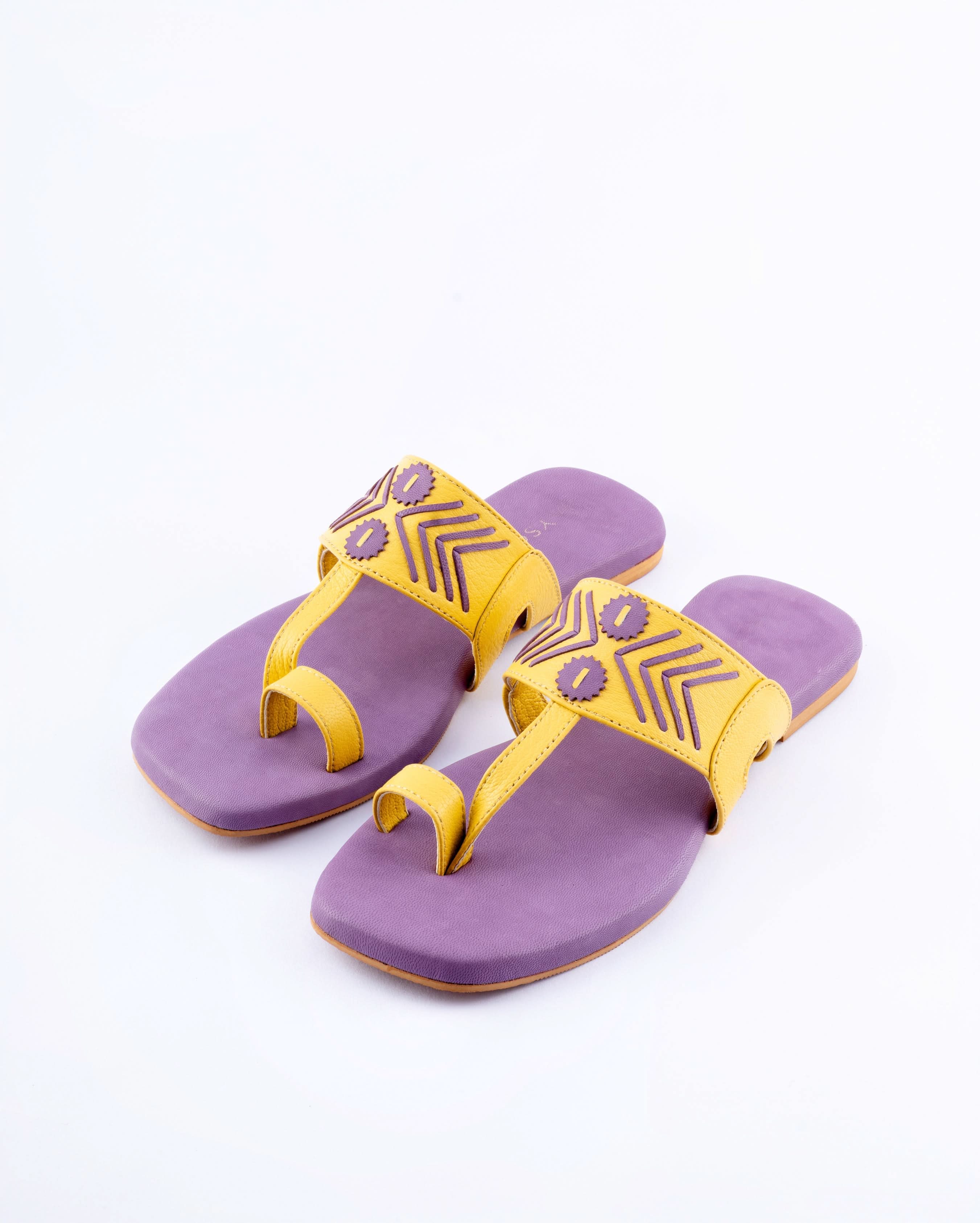 Thistle Yellow Kolha Flats - Image 3