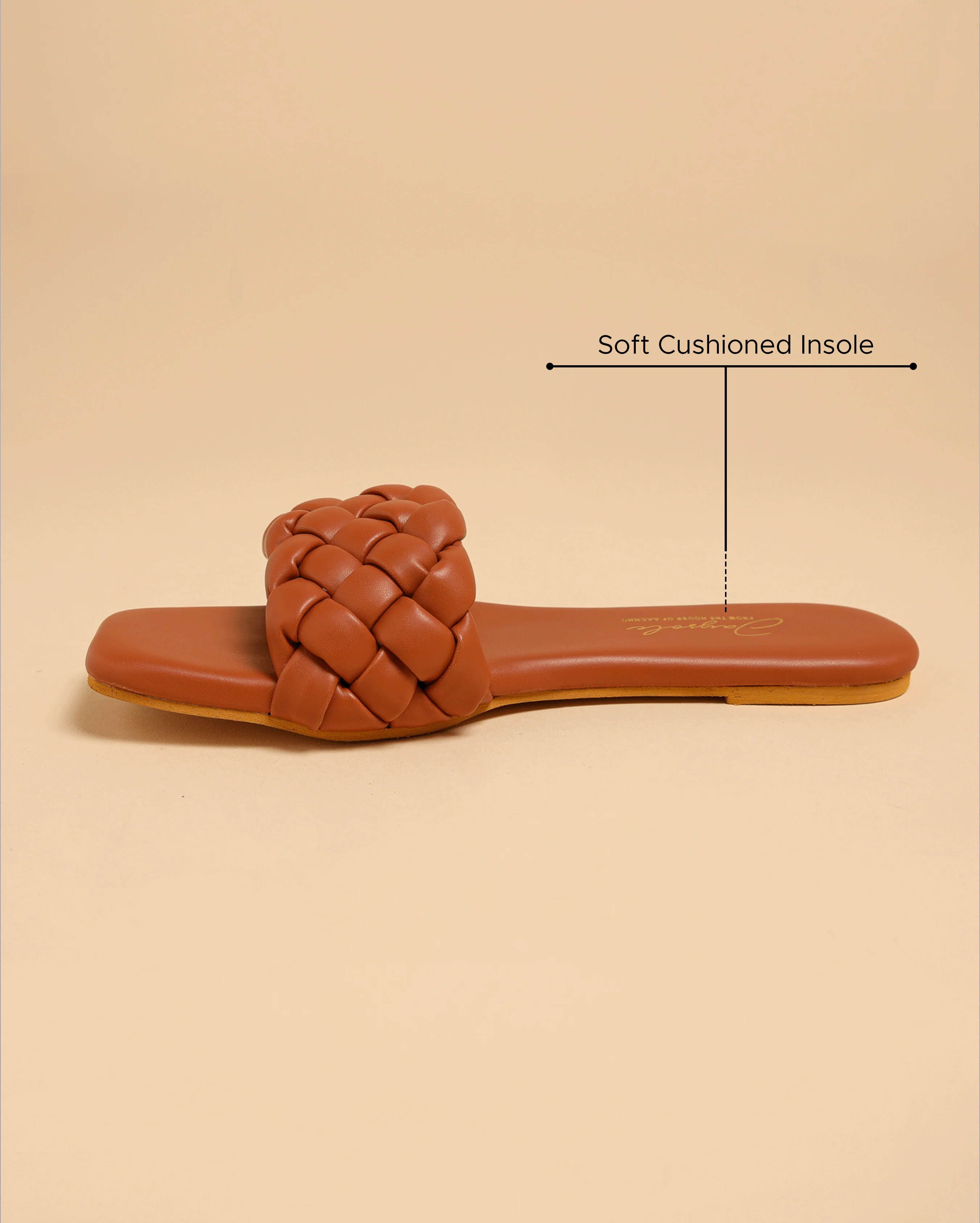 Toasted Nut Braided Slides - Image 4
