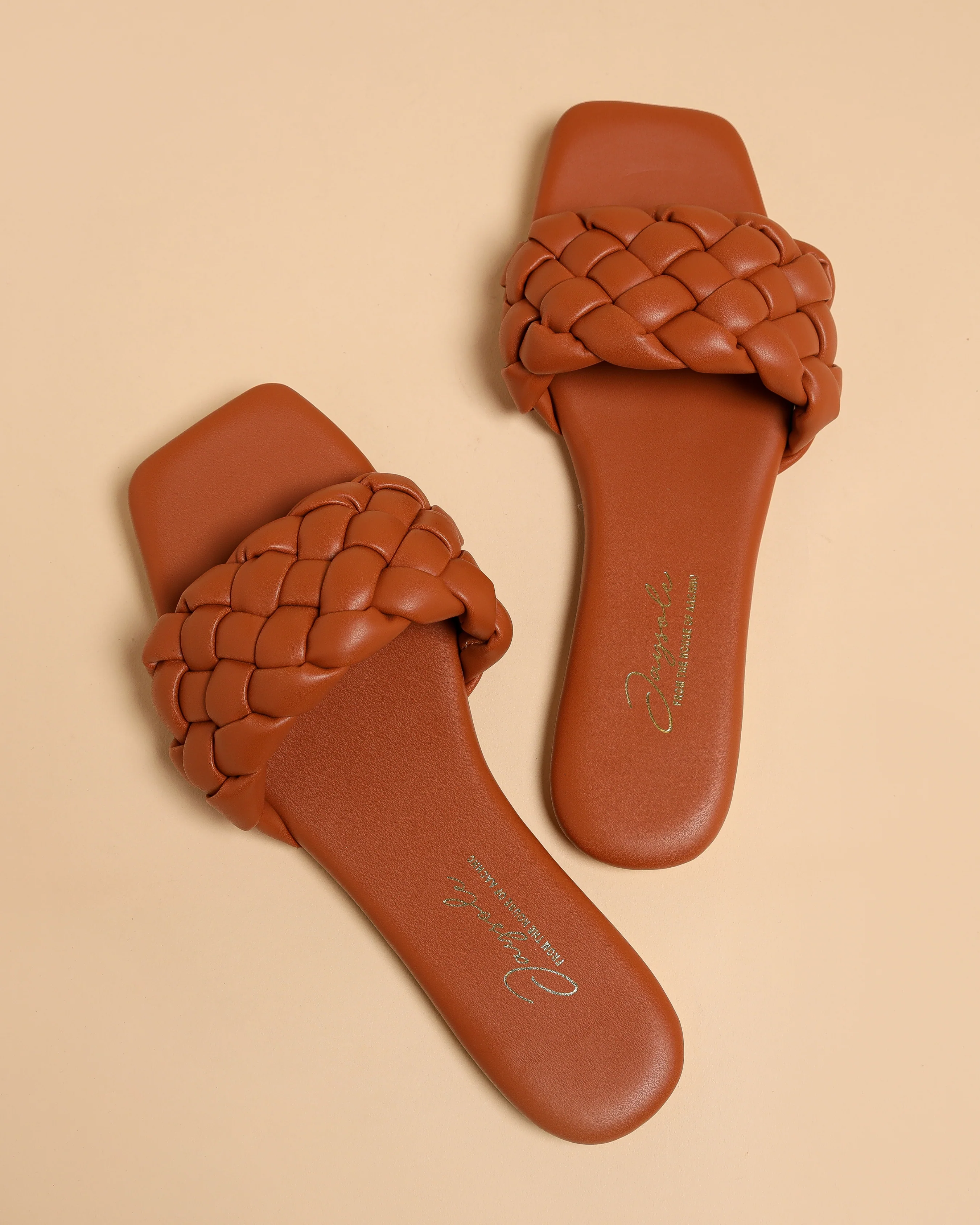 Toasted Nut Braided Slides - Image 5