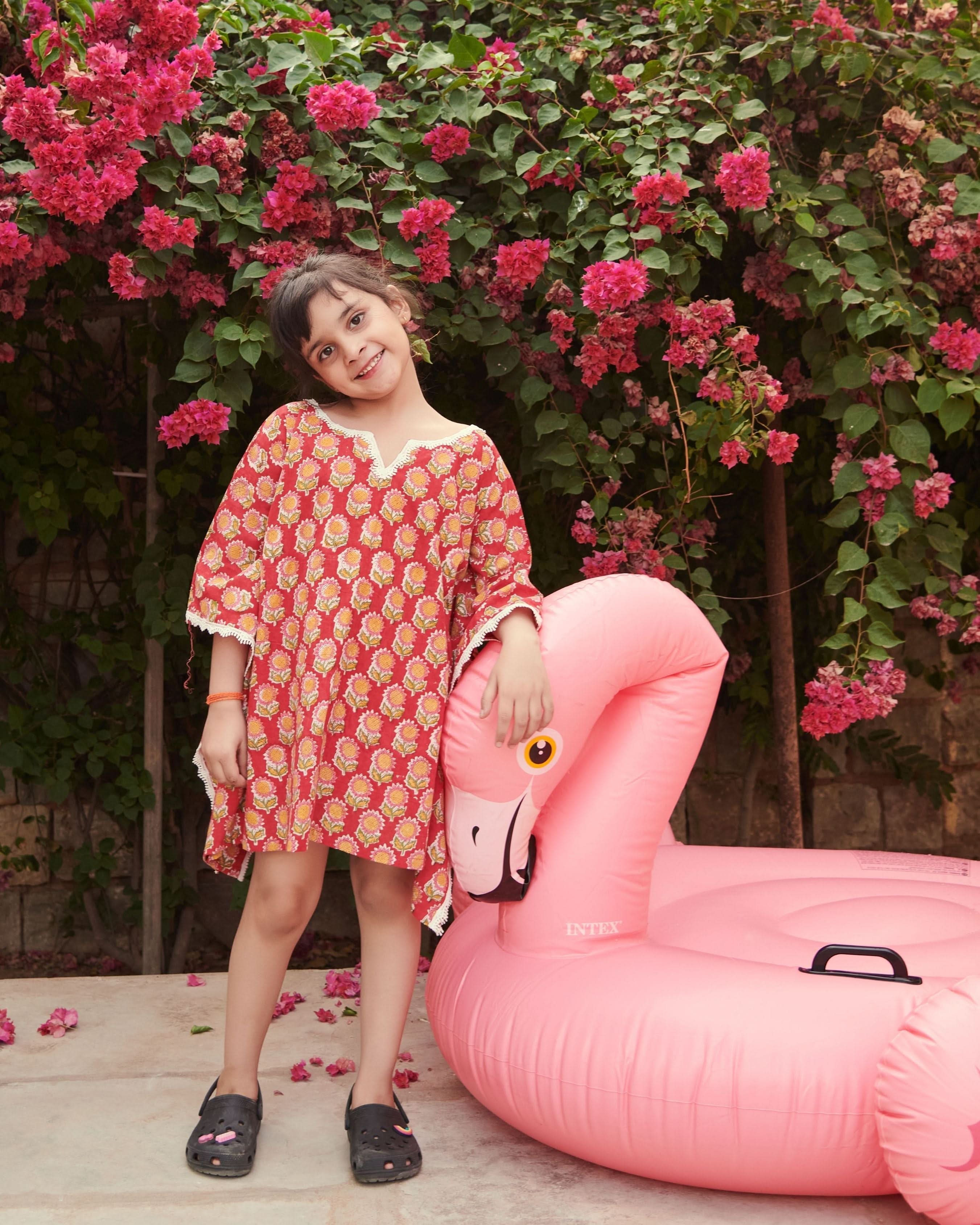 Tropicana Cotton Kaftan - Image 2