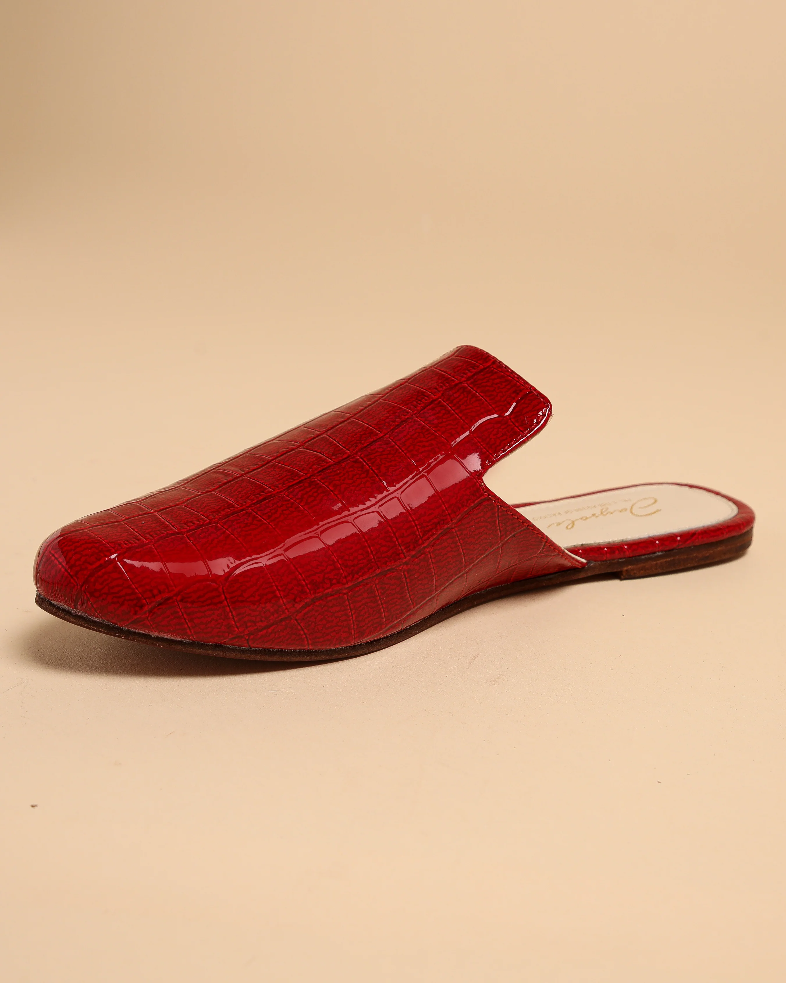 Urban Red Leather Mules - Image 5