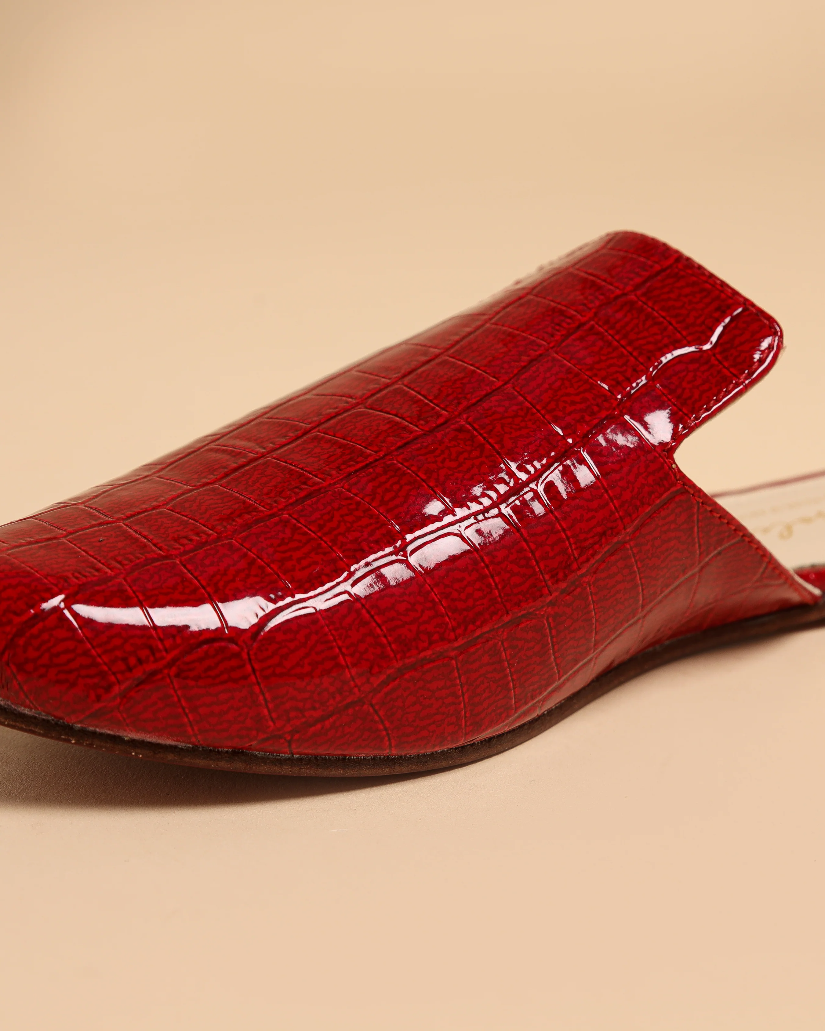 Urban Red Leather Mules - Image 7