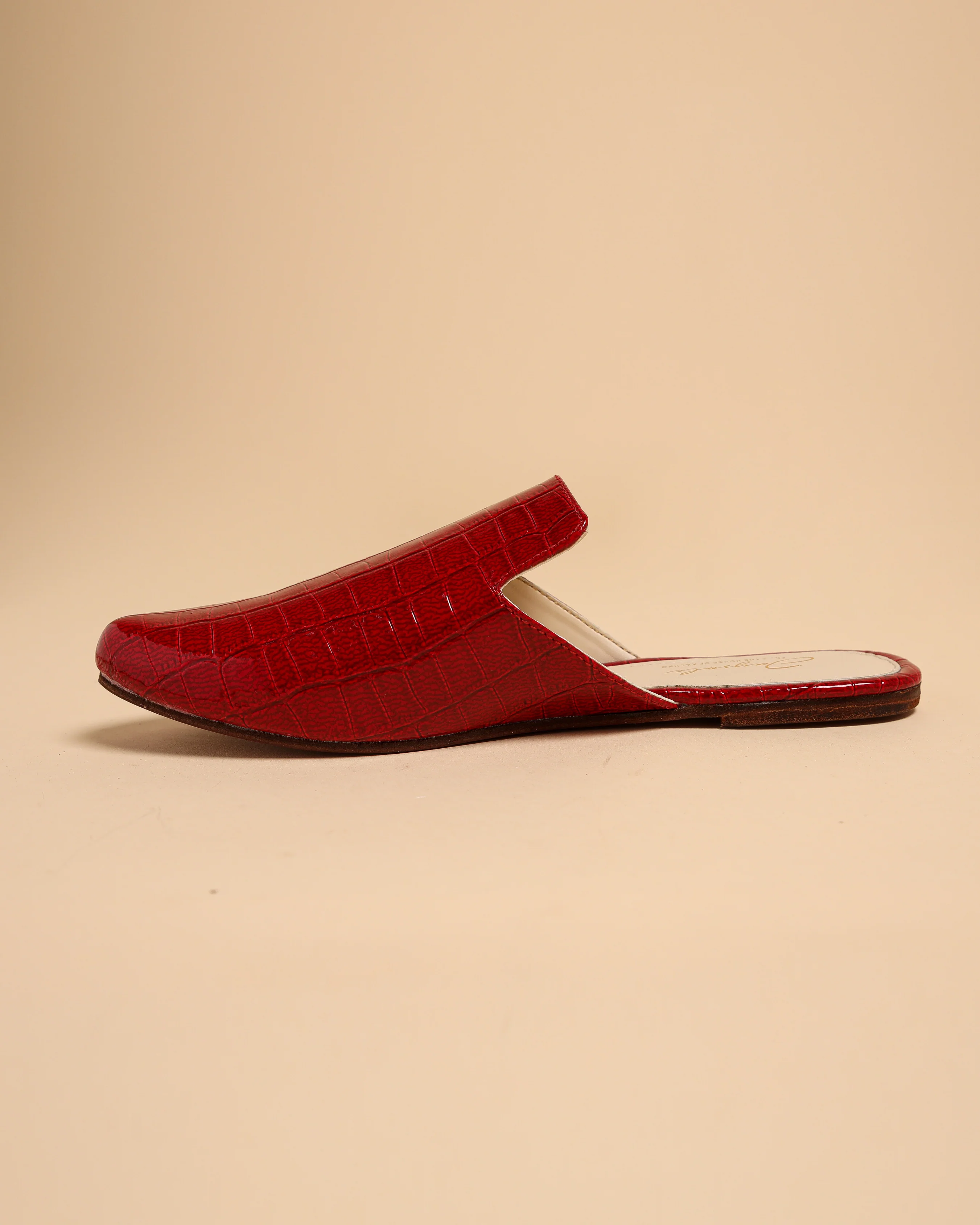 Urban Red Leather Mules - Image 9