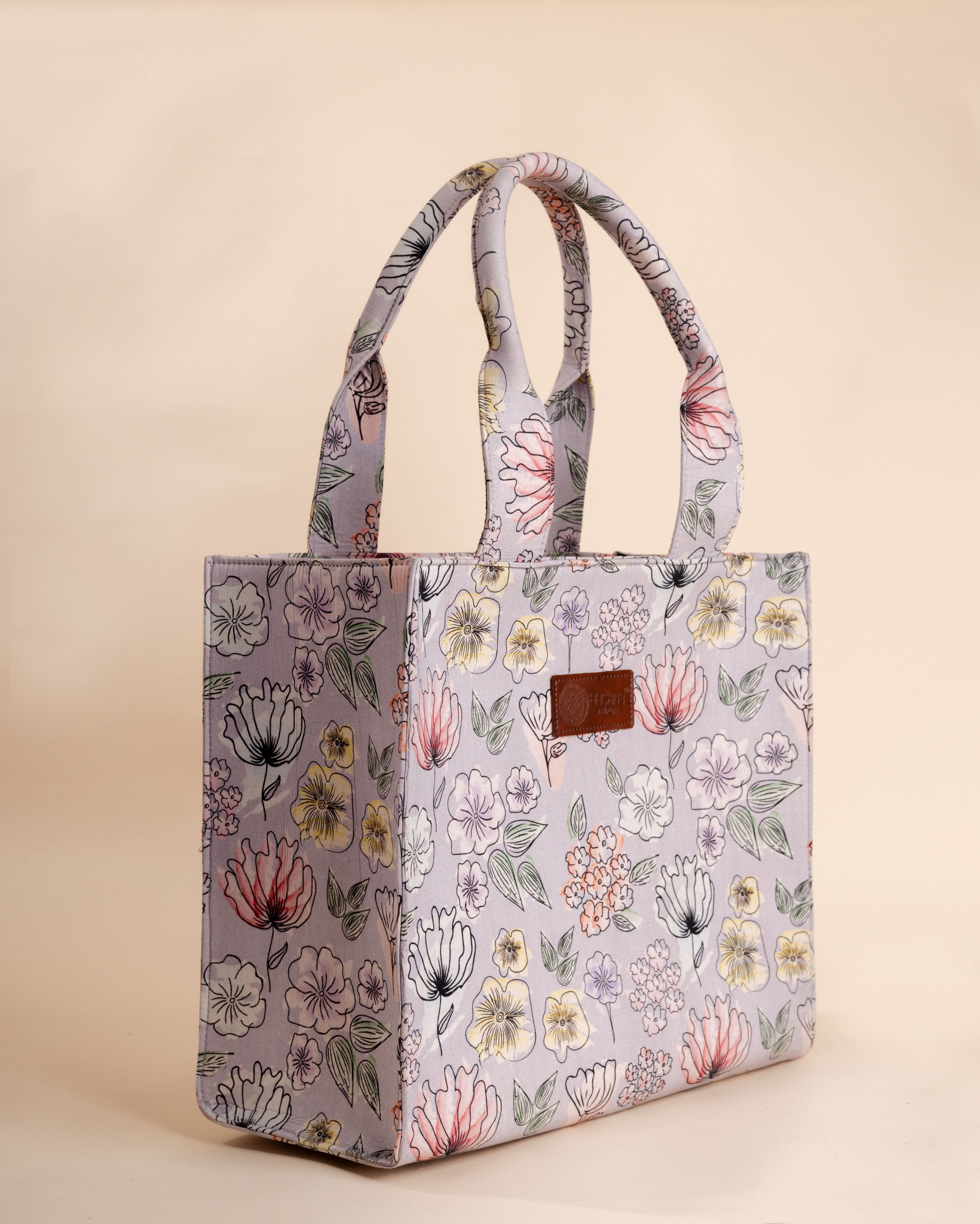 Whimsical Lilac Tote Bag - Image 5