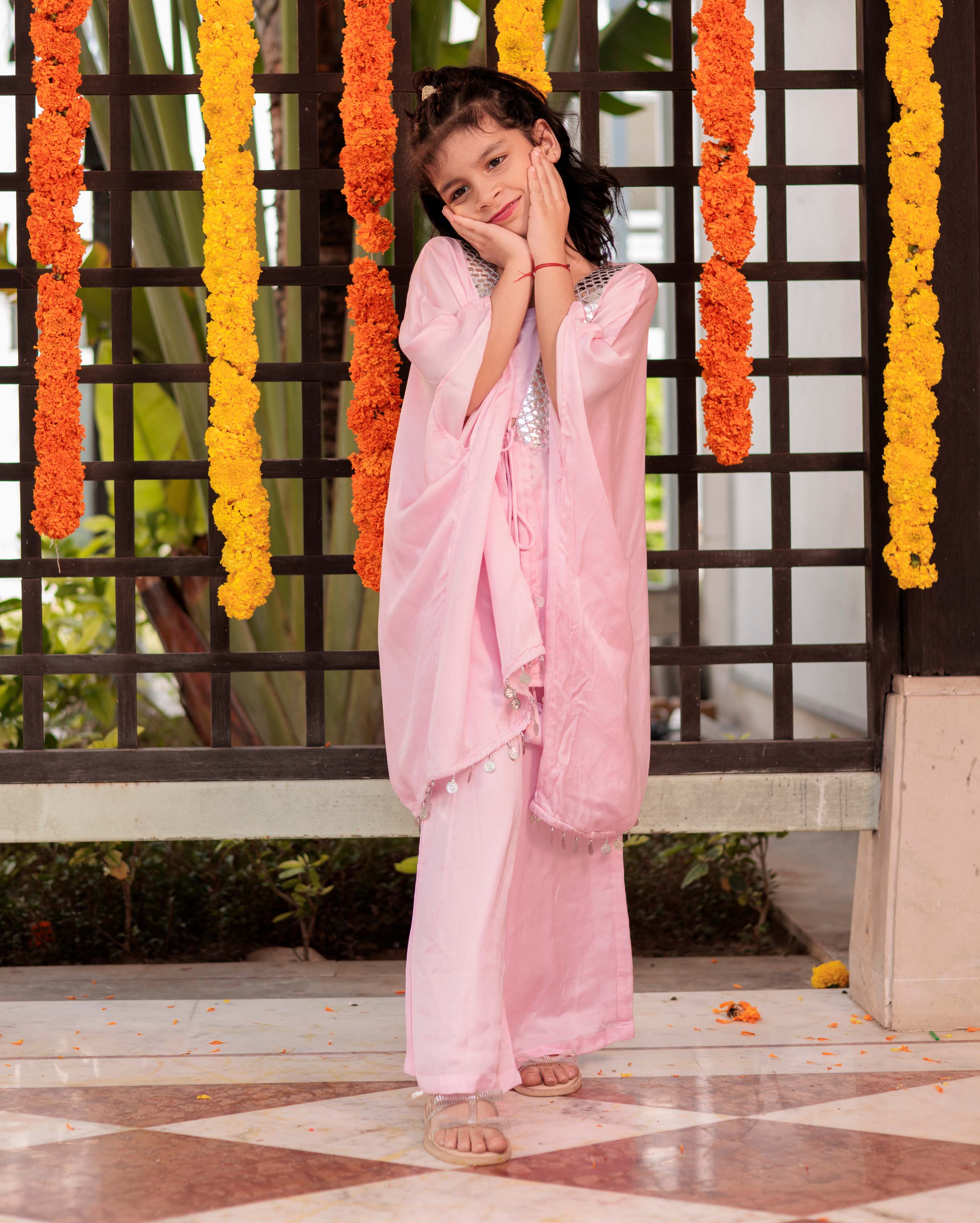 Wiggly Woosh Pink Satin Coord Set - Image 2