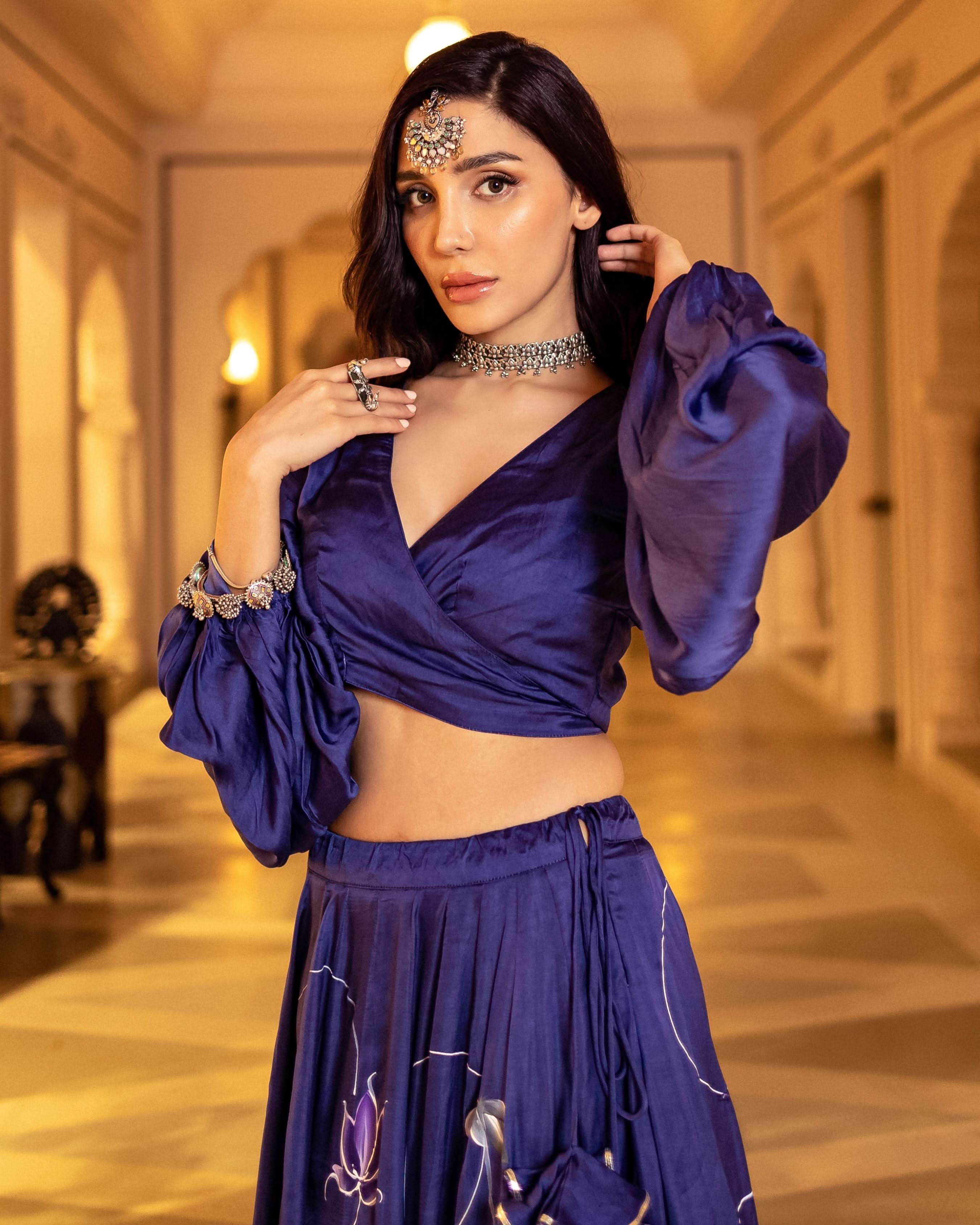Zahri Handpainted Lehenga Set - Image 8