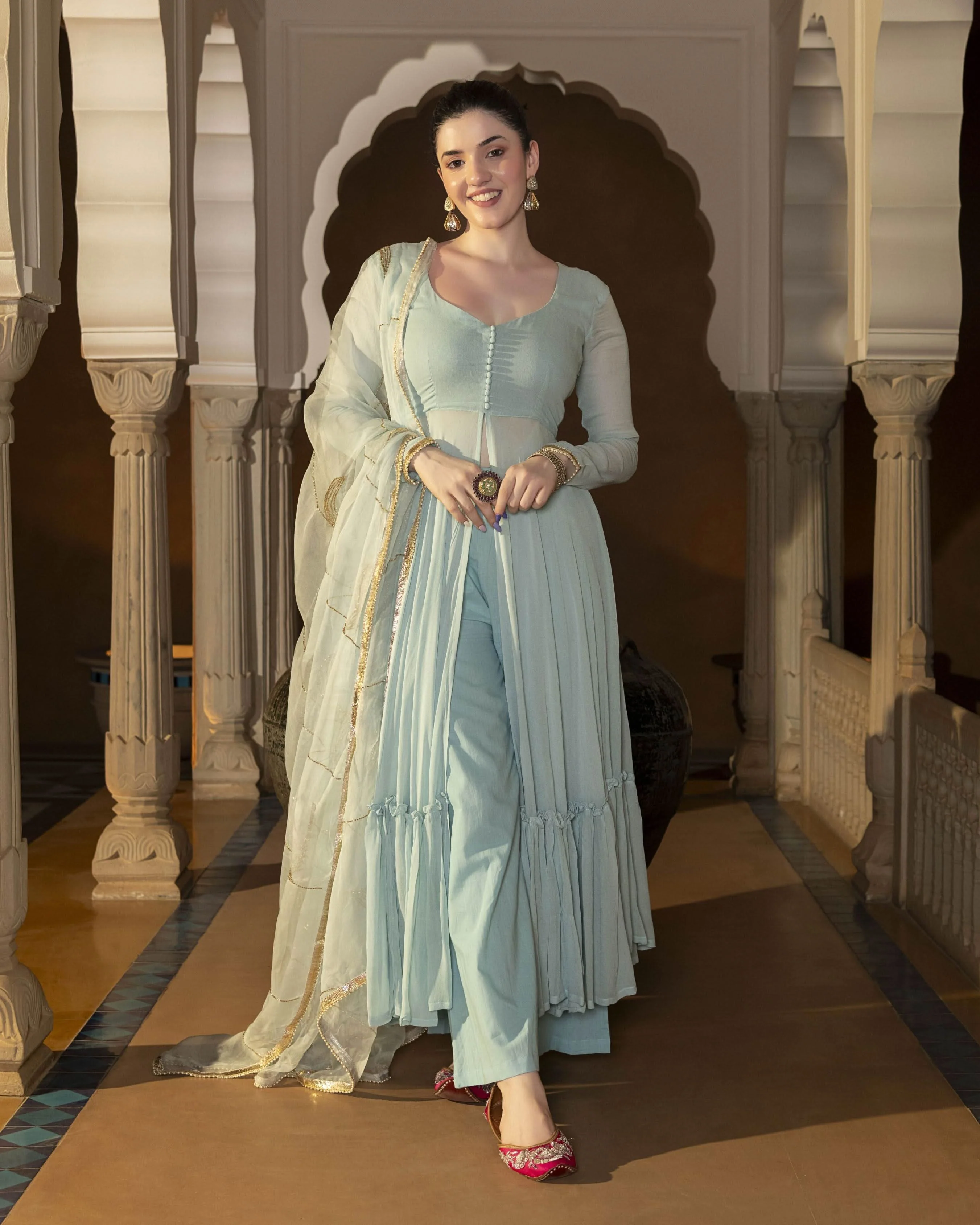 Zarna Gotapatti Georgette Suit Set - Image 3