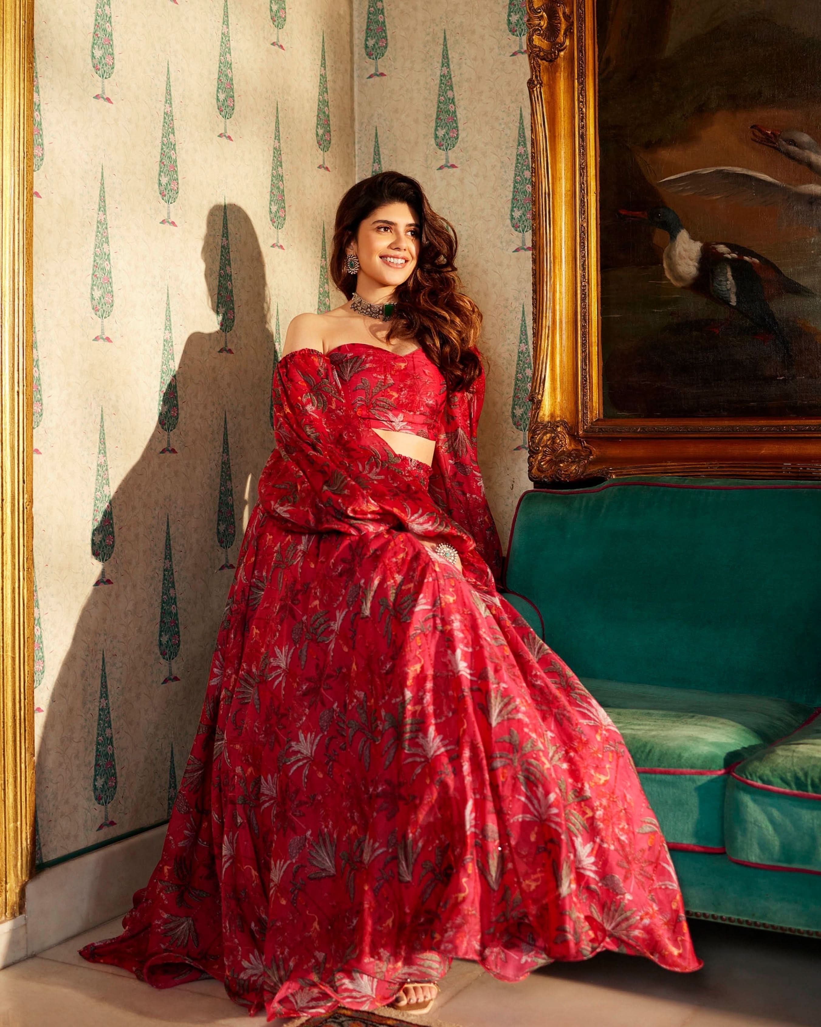 Zohar Chanderi Lehenga Set - Image 6