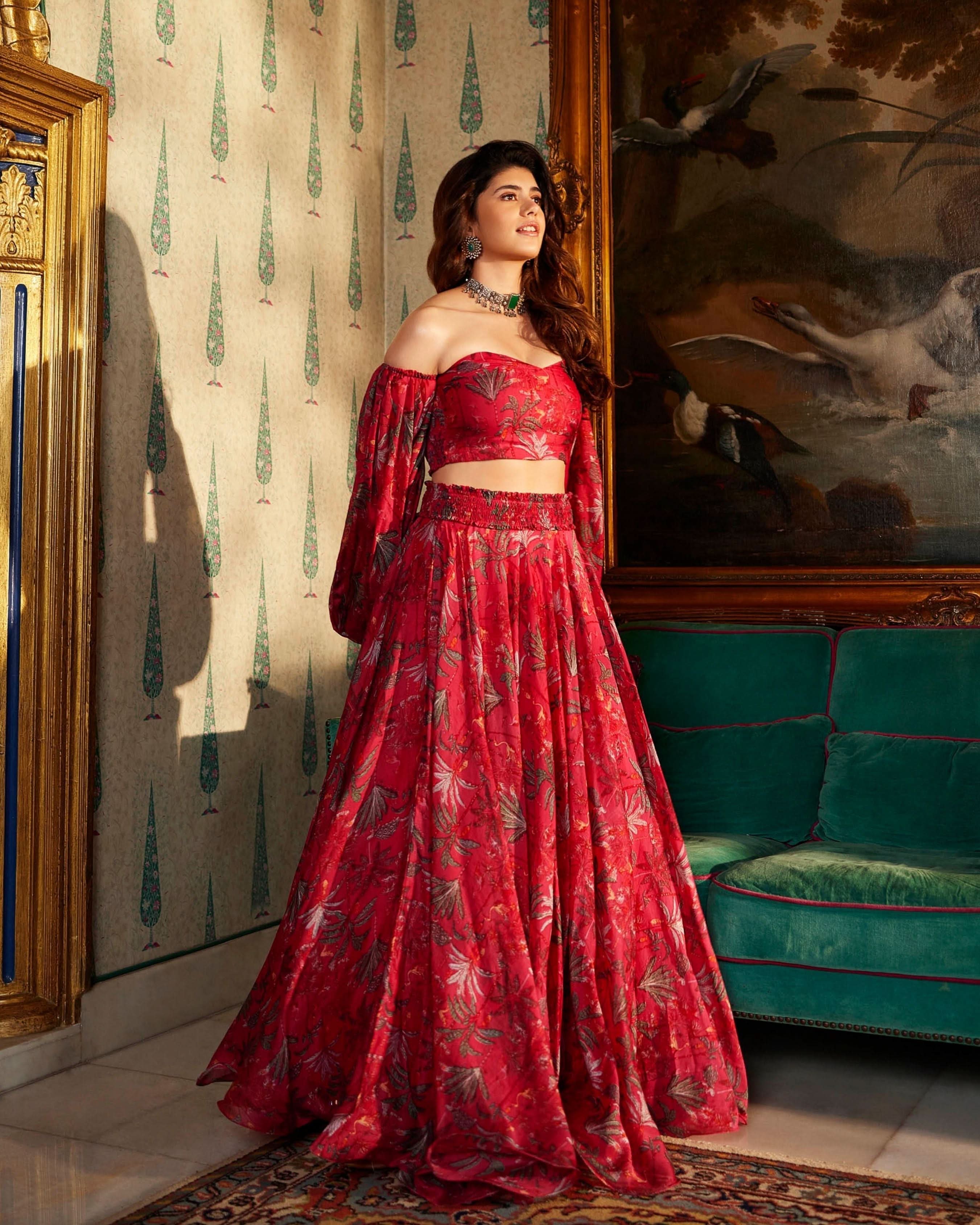 Zohar Chanderi Lehenga Set - Image 8